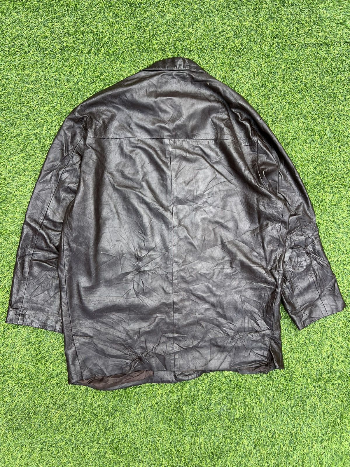 Lanvin Vintage Lanvin Sports Italian Leather Car Coat - Large Size US L / EU 52-54 / 3 - 14 Thumbnail