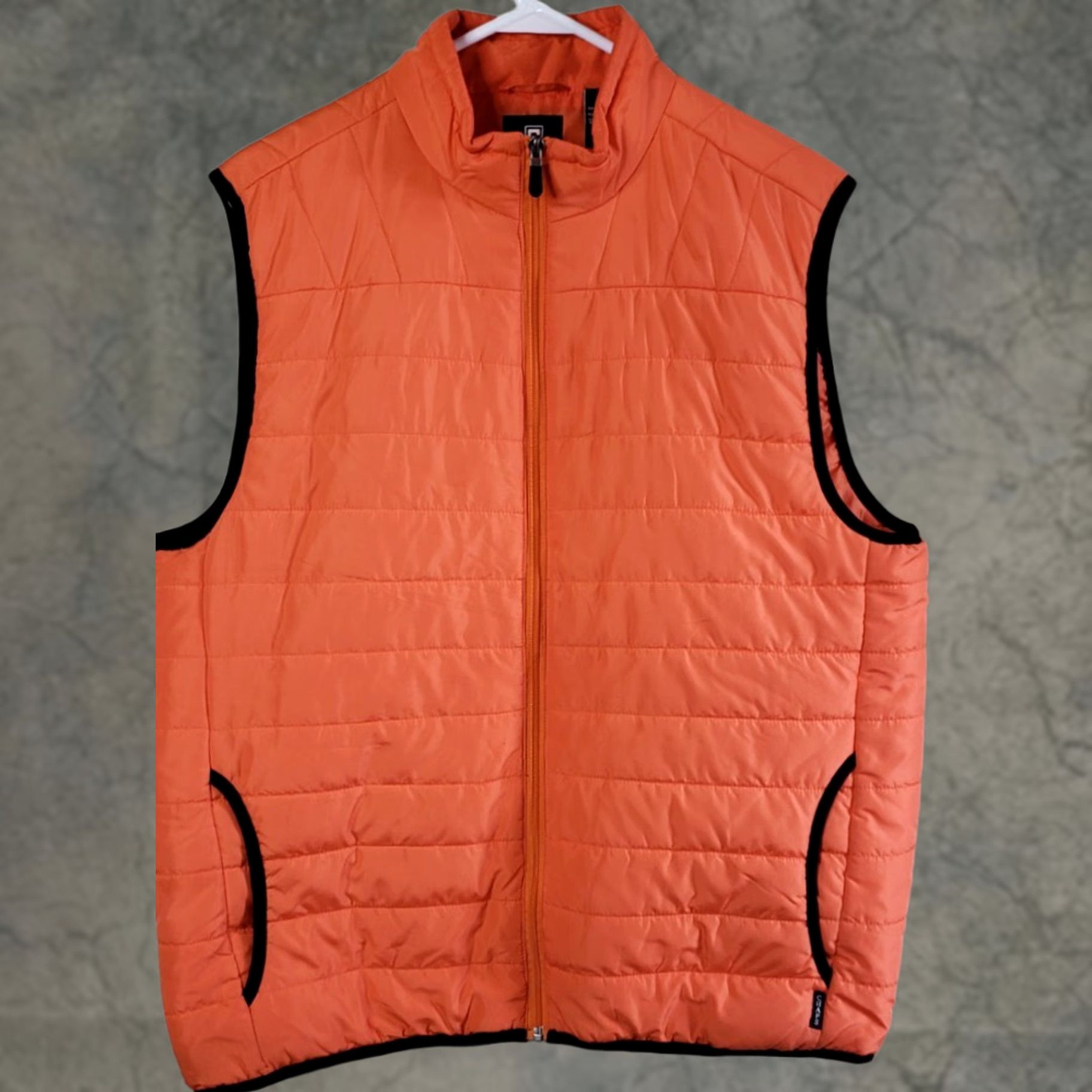 Chaps Chaps Travel Easy Packable Sleeveless Vest Men's Large Orange Quilted Full Zip Size US L / EU 52-54 / 3 - 1 Thumbnail
