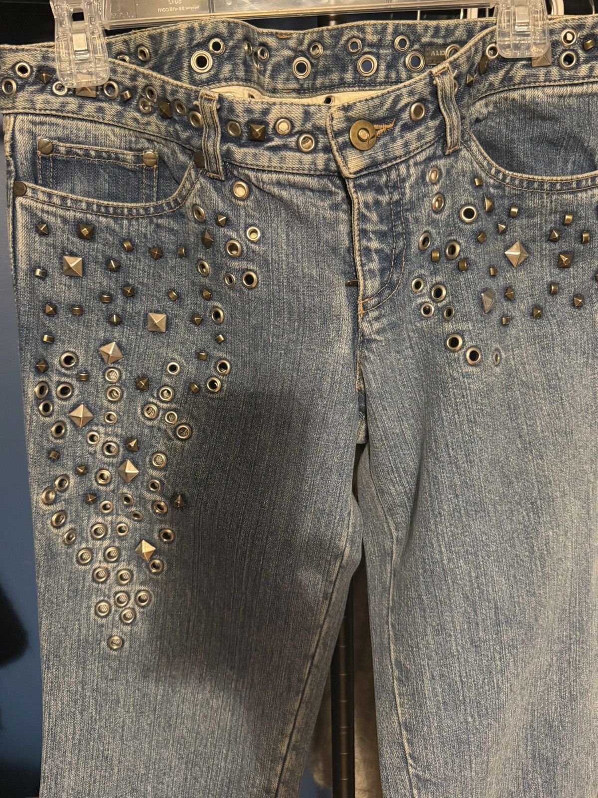 Alexander McQueen Alexander McQueen SS2004 "Deliverance" Grommet Denim RARE Size 28" / US 6 / IT 42 - 3 Thumbnail