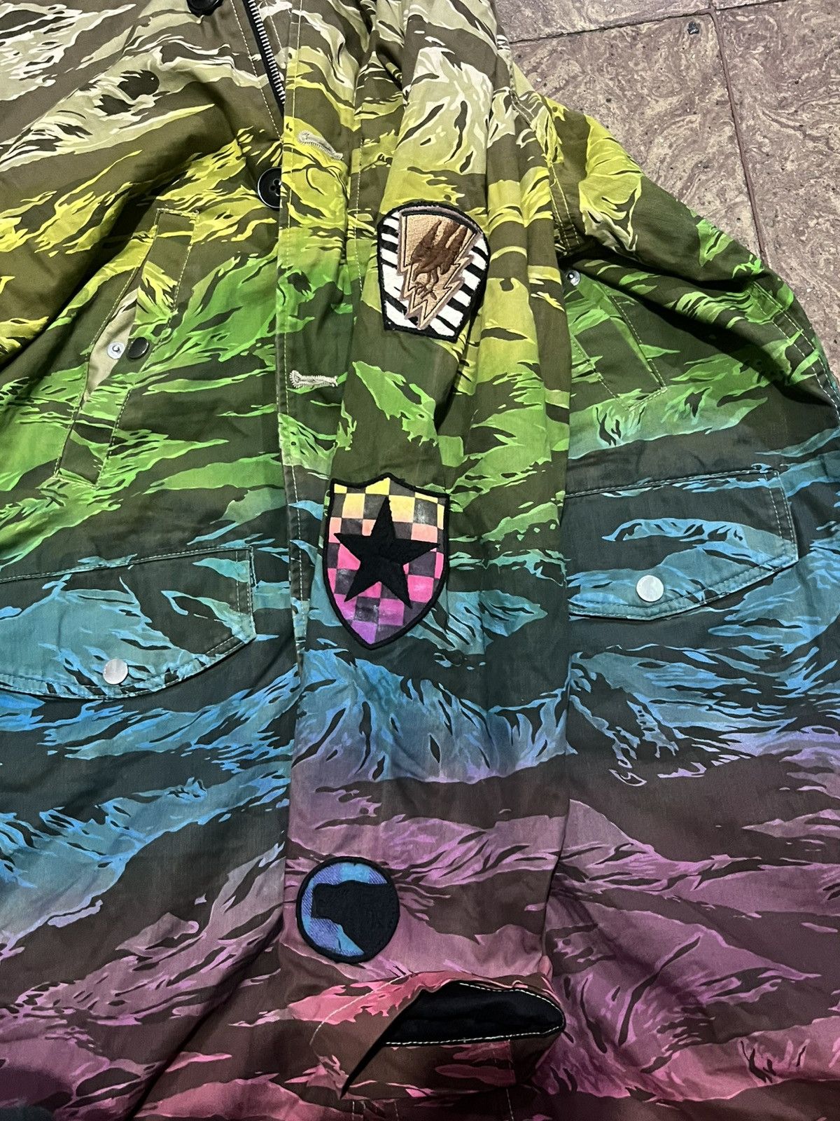 Amiri Amiri Ombre Tiger Long Parka “Multicolor” Size US XS / EU 42 / 0 - 3 Thumbnail