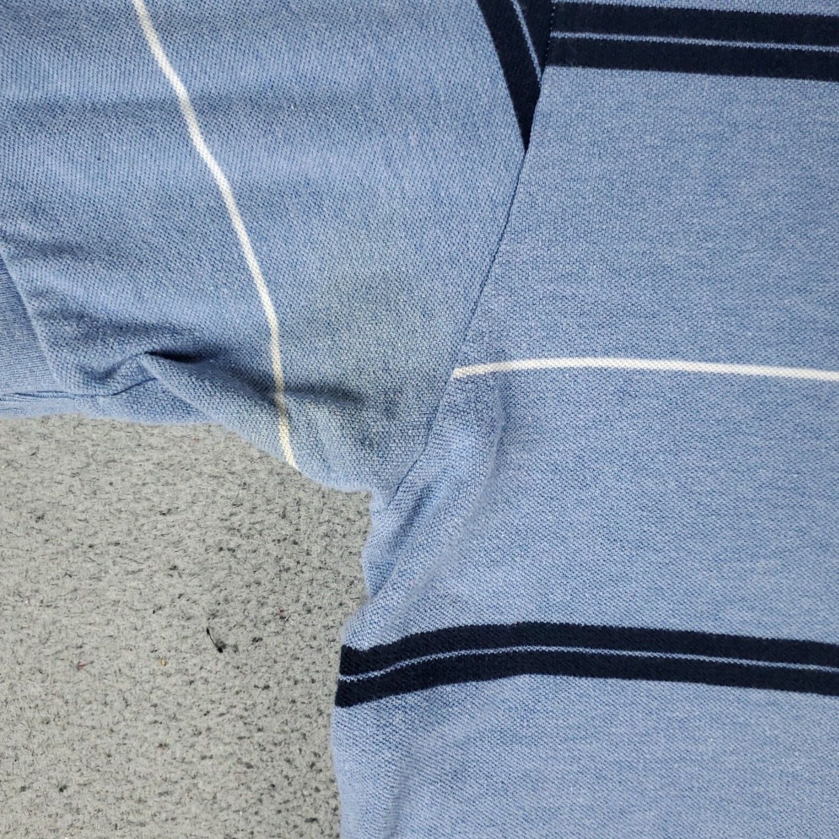 Nautica VINTAGE Nautica Polo Shirt Men XL Blue Striped Casual Short Sleeve Cotton Hybrid 80s Men's Size US XL / EU 56 / 4 - 3 Thumbnail