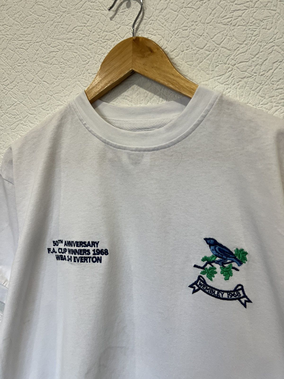Vintage Vintage West Bromwich 1968 White T Shirt Soccer Football Size US M / EU 48-50 / 2 - 2 Thumbnail