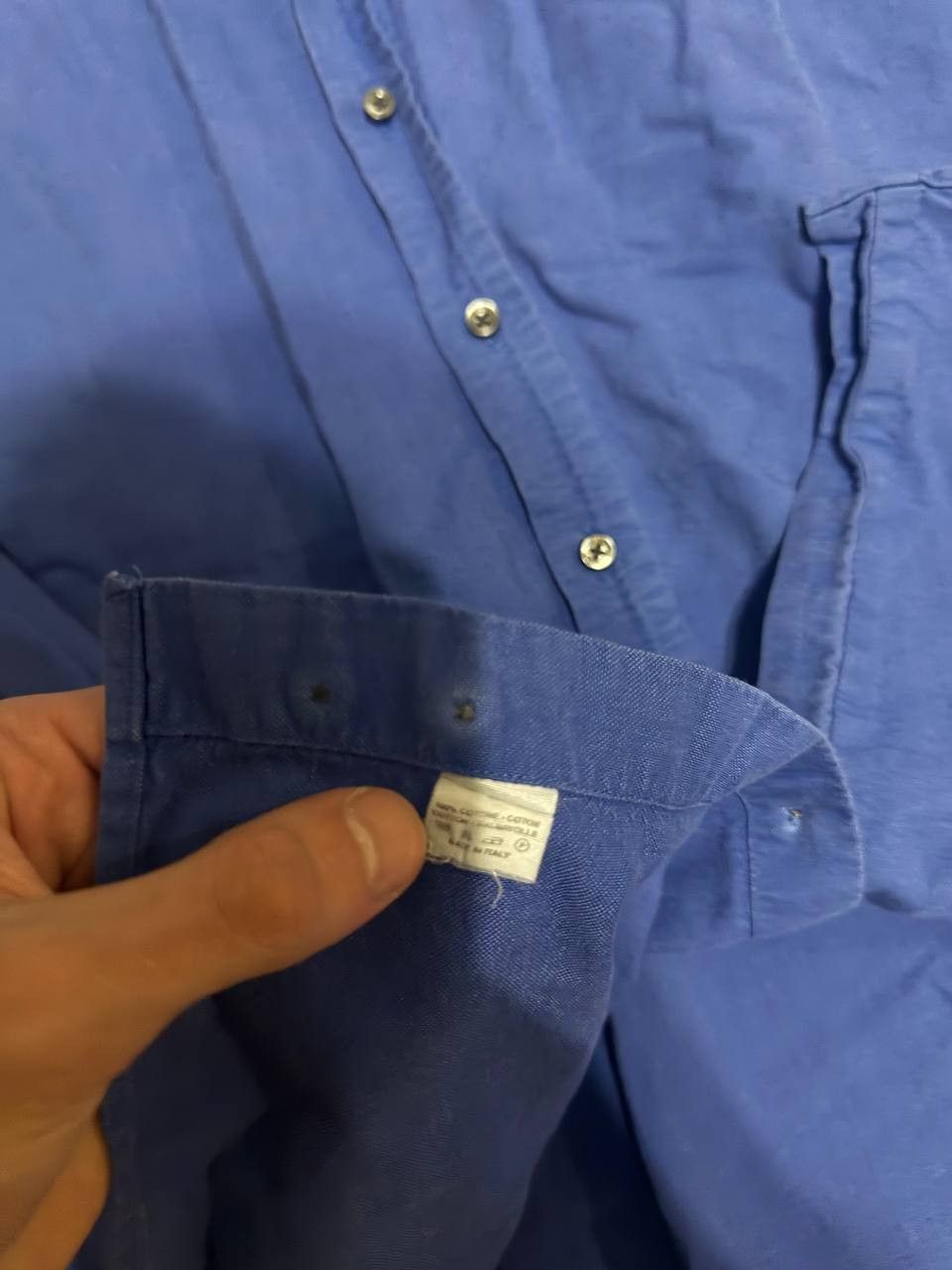 Etro ETRO Milano Button Up Shirt Mens Sz 41 Blue Long Sleeve Size US L / EU 52-54 / 3 - 6 Thumbnail