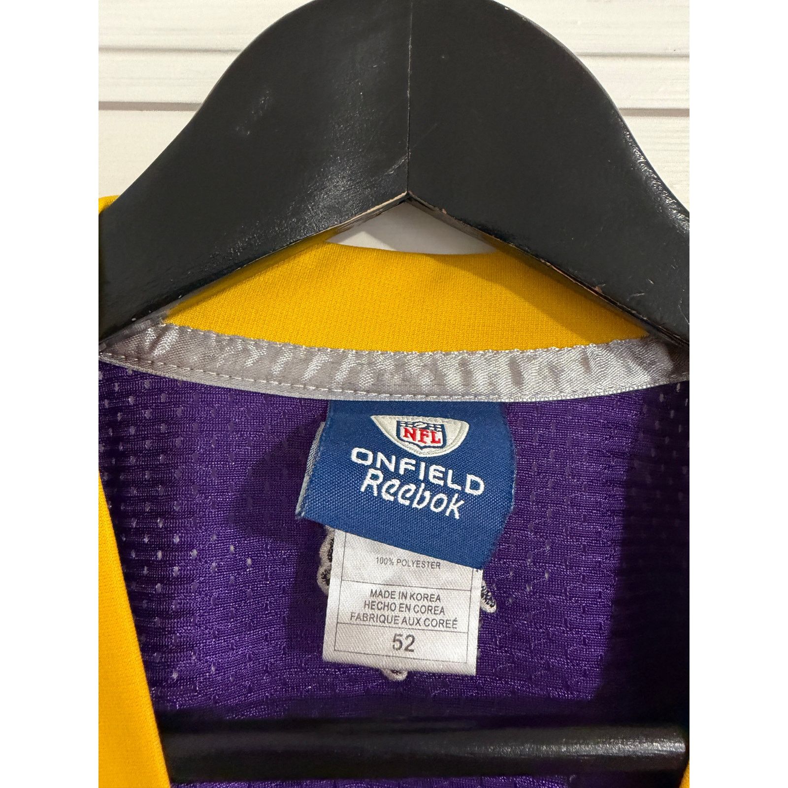 Reebok Brett Favre Minnesota Vikings Jersey Size 52 (XL) Size US XL / EU 56 / 4 - 7 Thumbnail