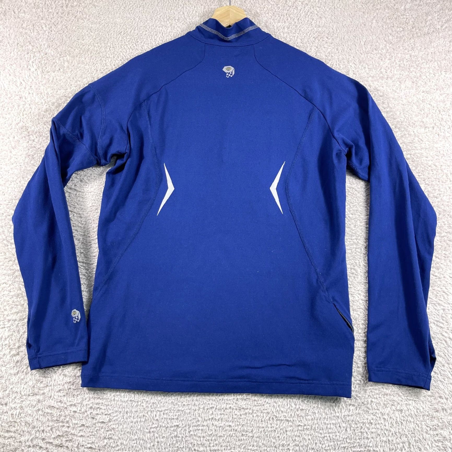 Mountain Hardwear Mountain Hardwear 1/4 Zip Pullover Mens Medium Blue Hiking Performance Stretch Shirt Size US M / EU 48-50 / 2 - 2 Thumbnail