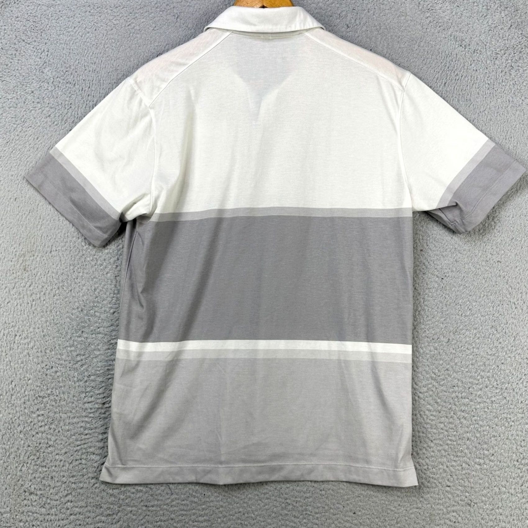 Nike Nike Golf Mens Polo Shirt Medium Gray Colorblock Short Sleeve Rugby Performance Adult Size US M / EU 48-50 / 2 - 3 Thumbnail