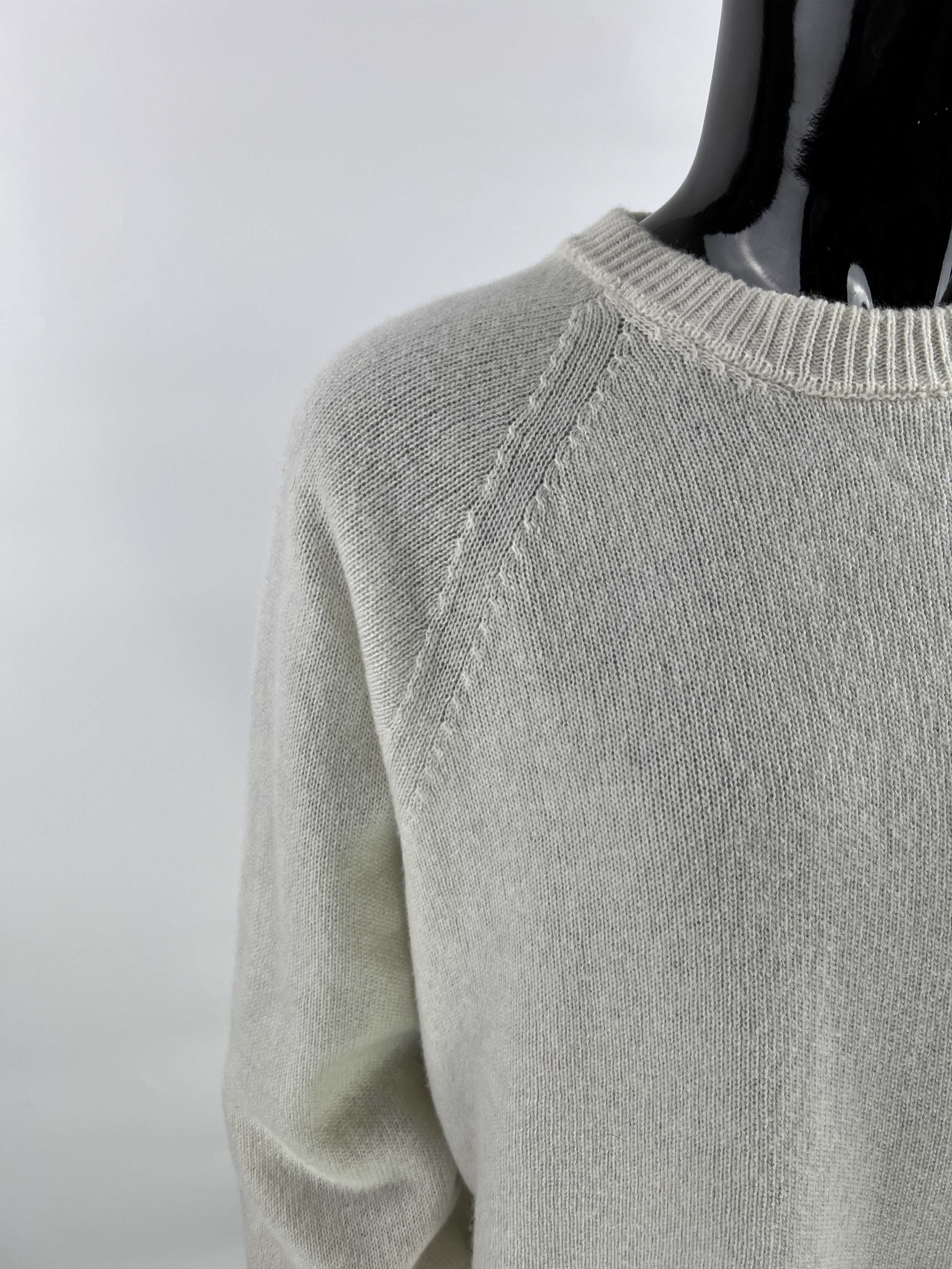 Other Momoni Ivory 100% Merino Wool Crew Neck Sweater Size L Size L / US 10 / IT 46 - 4 Thumbnail