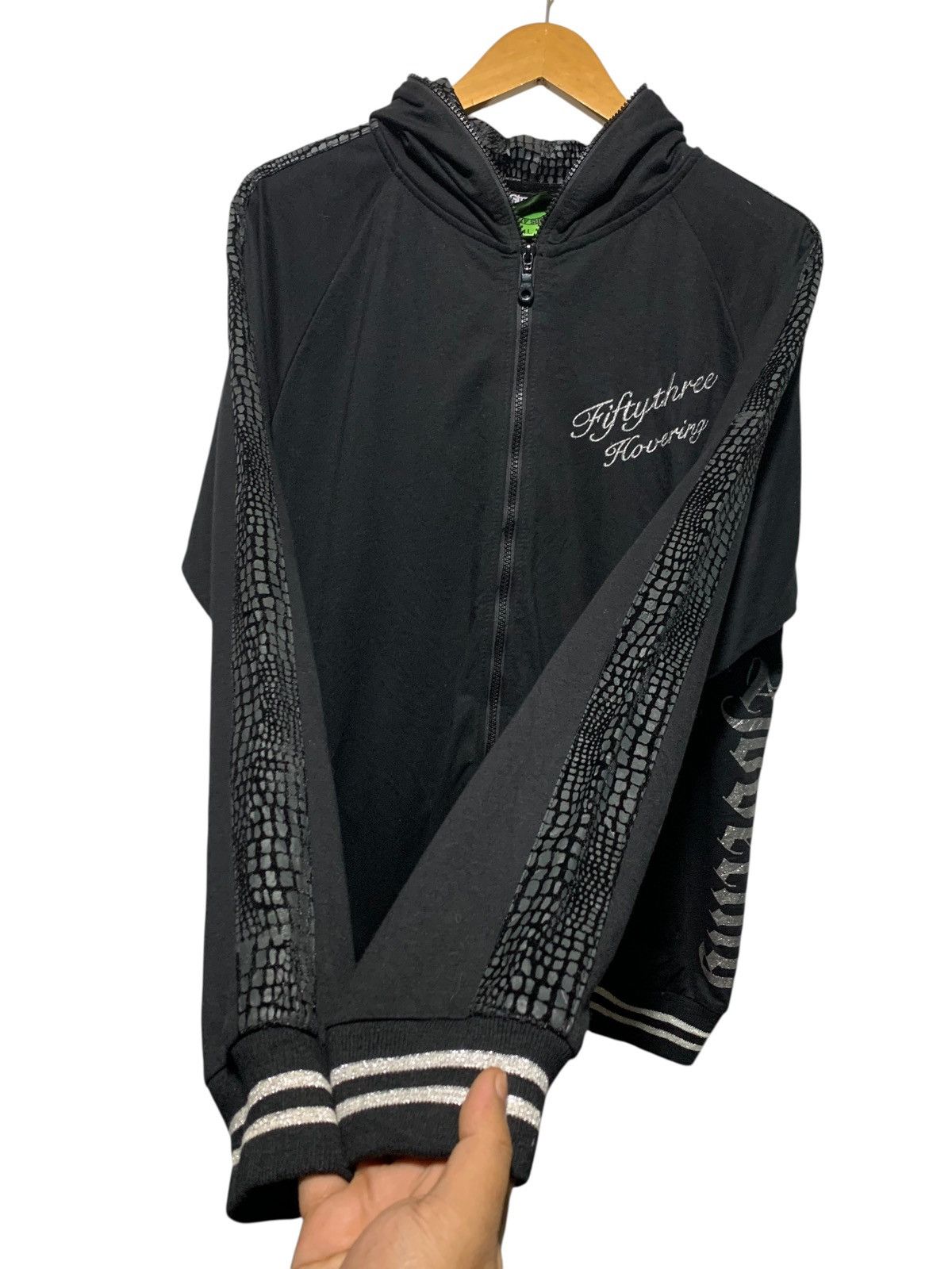 Beauty Beast STRANGE HEAVEN SNAKESKIN TAPED STUDDED SKULL FULL ZIP HOODIE Size US L / EU 52-54 / 3 - 3 Thumbnail