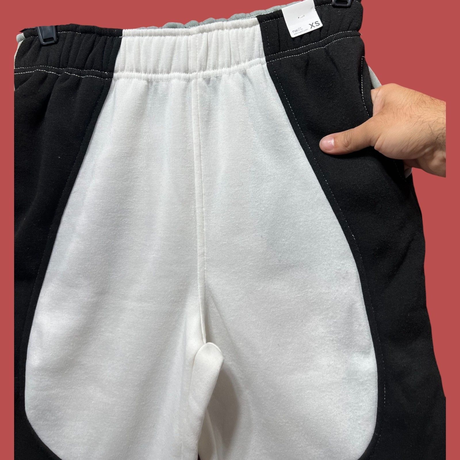 rue21 Rue 21 - Women's Color Block Sweatpants - Black/Gray/White - Size 26" / US 2 / IT 38 - 11 Thumbnail