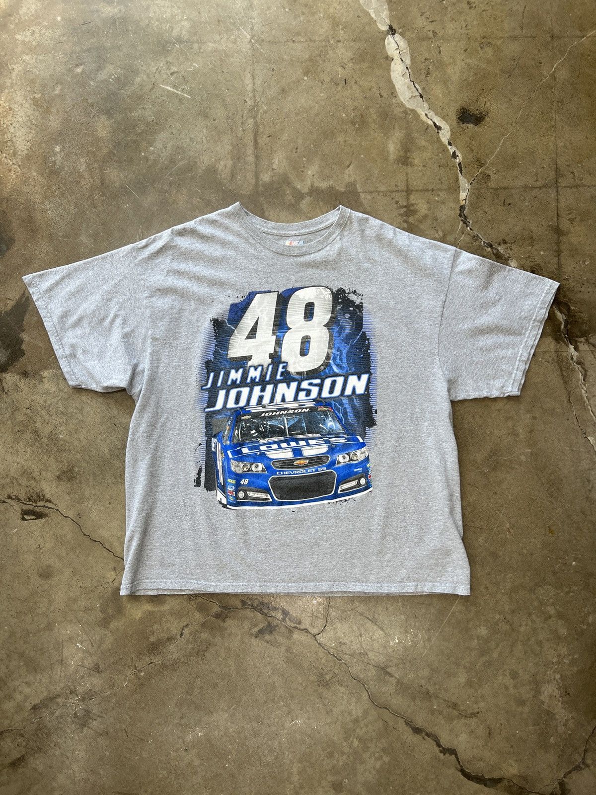 NASCAR × Vintage NASCAR Jimmie Johnson Lowes Chevrolet 48 Racing Tee 2XL Size US XXL / EU 58 / 5 - 2 Thumbnail