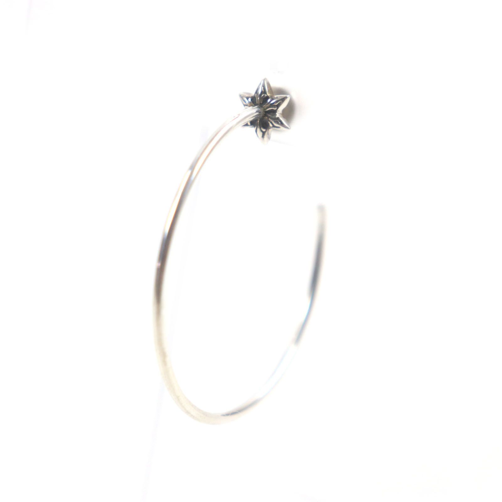 Chrome Hearts Other Chrome Hearts Pierce Star Hoop Silver 925 Earring Metal Earrings Size ONE SIZE - 1 Thumbnail