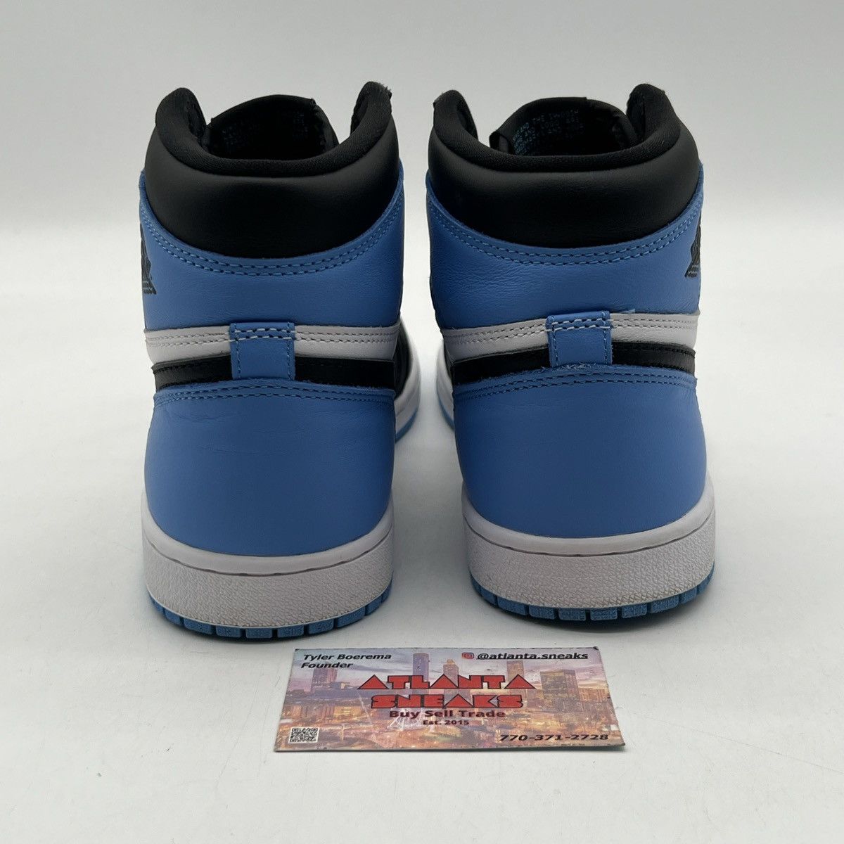 Nike Air Jordan 1 high unc toe Size US 8 / EU 41 - 3 Thumbnail