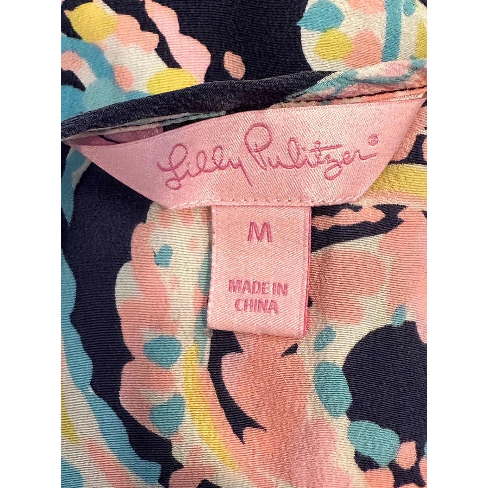 Lilly Pulitzer Lilly Pulitzer Women's 100% Silk Racerback Scoop Neck Tank S Size S / US 4 / IT 40 - 8 Thumbnail