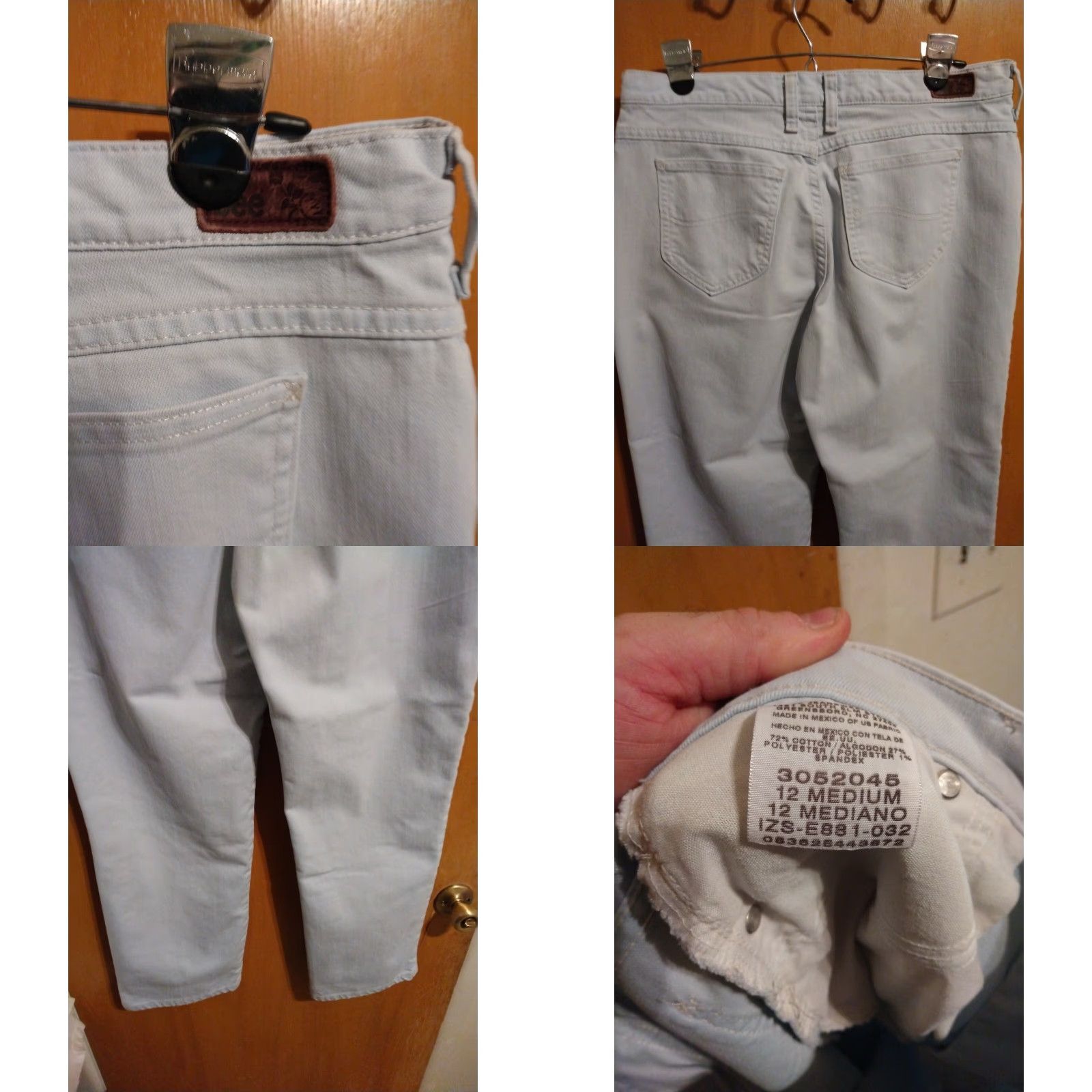 Lee VINTAGE Lee Jeans Women SZ. 12 Medium 32" X 28" Light Blue Relaxed Fit Straight Jeans Womens Size 24" / US 00 / IT 34 - 8 Thumbnail