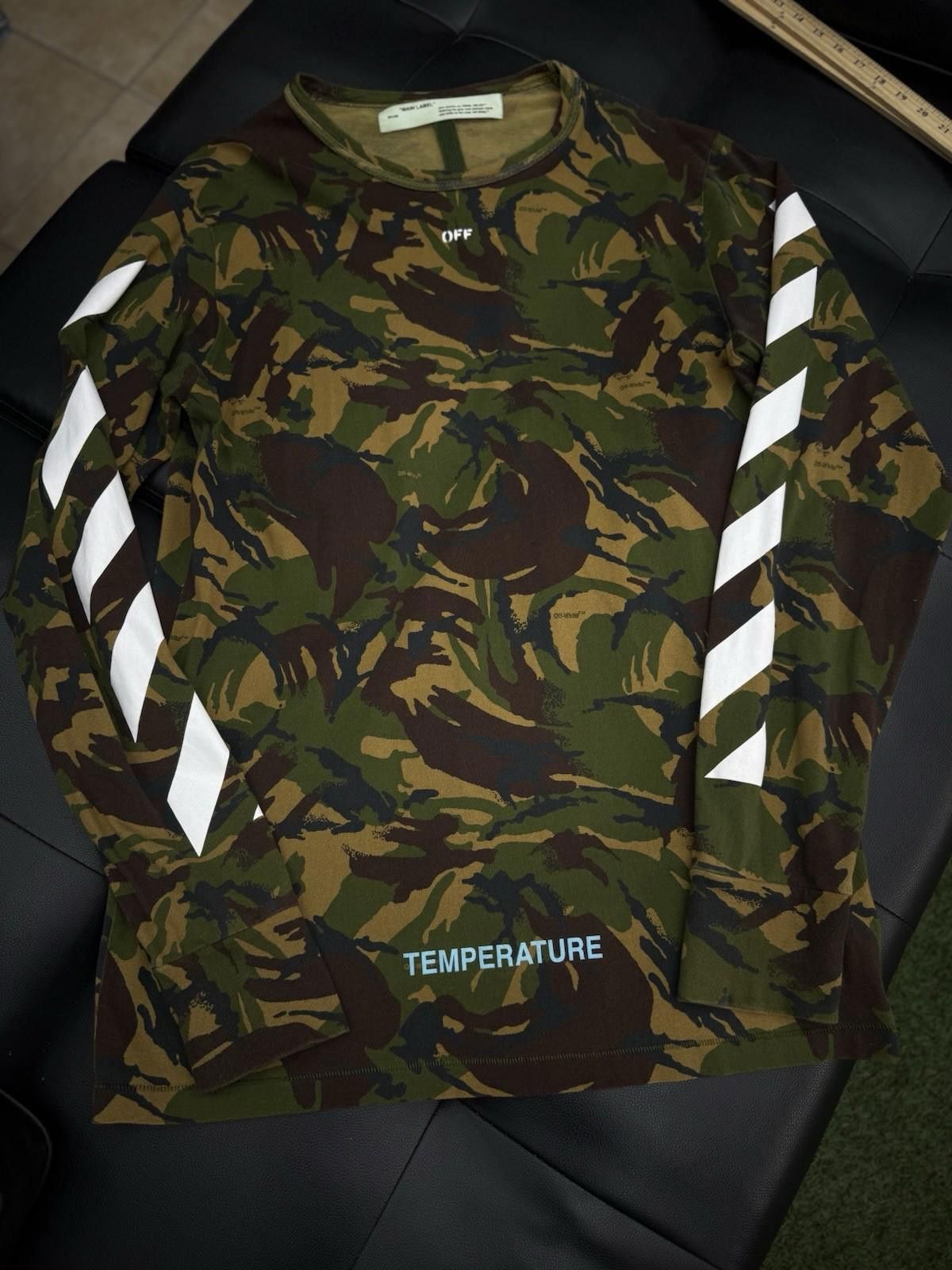Off-White Off White Camouflage Long Sleeve Tshirt Size XL “Temperature Size US XL / EU 56 / 4 - 2 Thumbnail