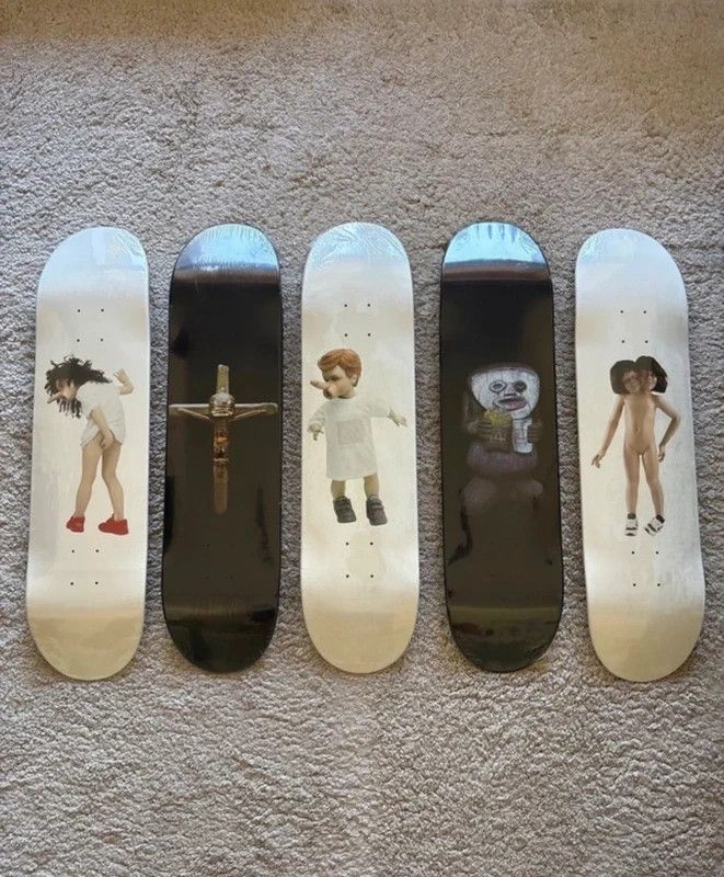 Supreme Supreme x Urs Fischer Cigarettes Skateboard Set | Grailed