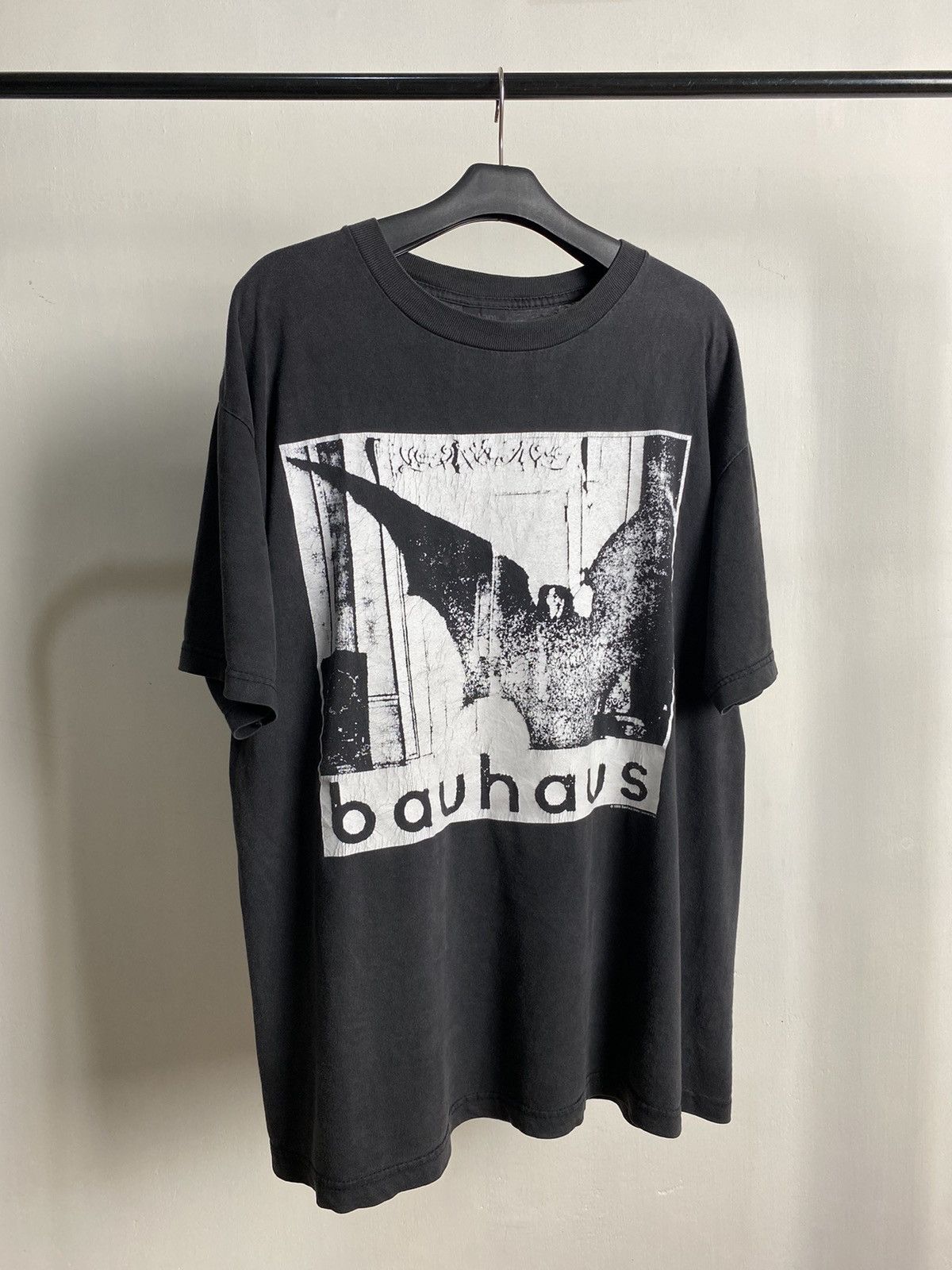 image of Band Tees x Rock T Shirt Vintage Bauhaus Undead Tshirt in Faded Black, Men's (Size Large)