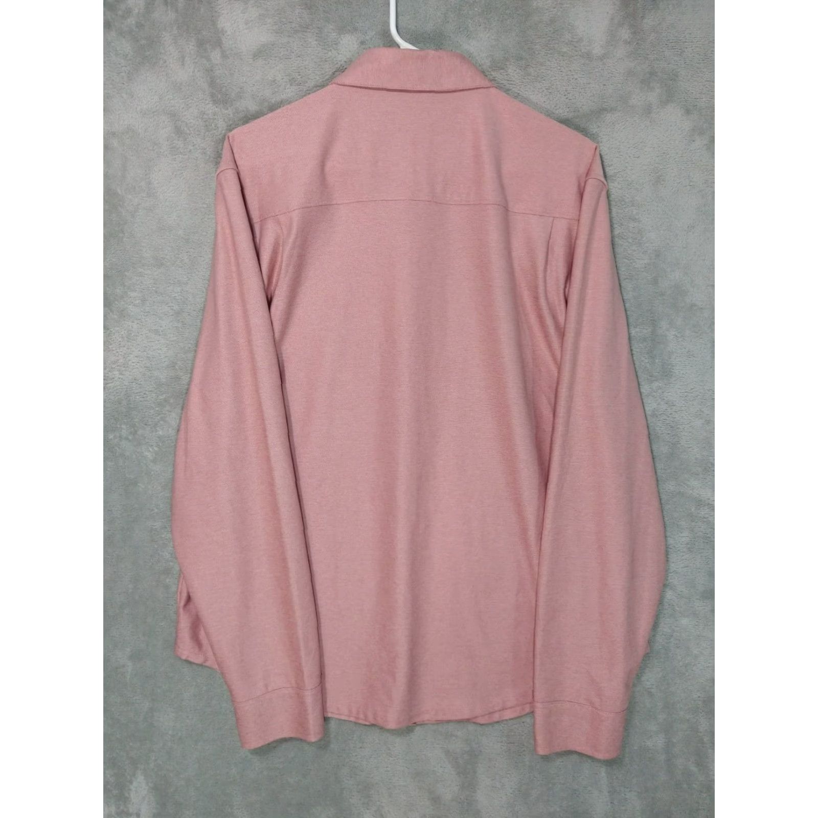 Vintage VRST Shirt Mens L Pink Long Sleeve Button Up 4 Way Stretch Moisture Wicking Size US L / EU 52-54 / 3 - 2 Thumbnail