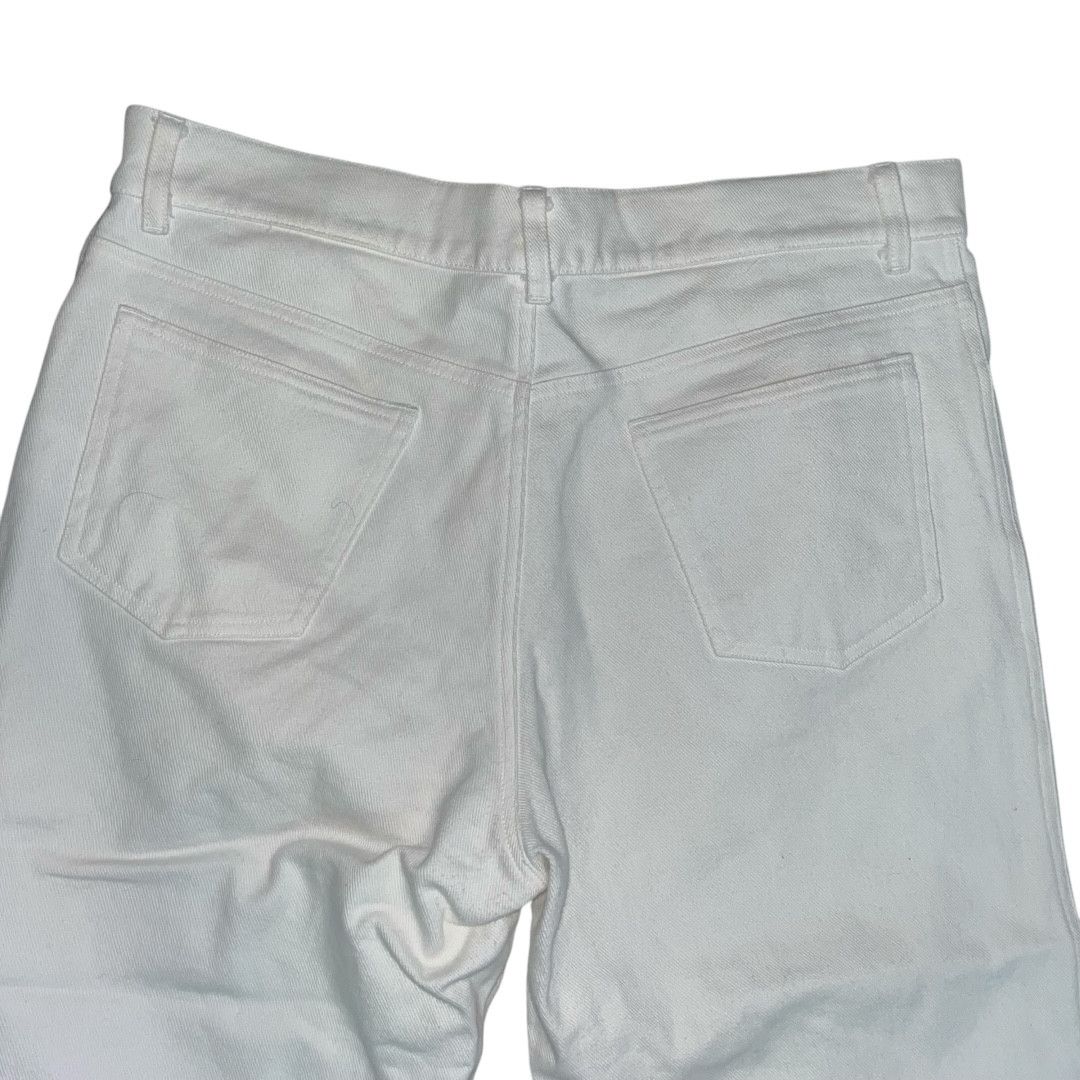Designer × Raf Simons Raf Simons AW04 Waves White Denim Pants Size US 32 / EU 48 - 4 Thumbnail