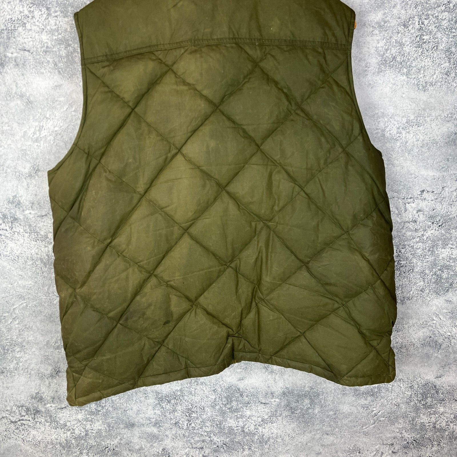 Barbour Barbour Puffer Wax Vest Men's Size XXL Green Cotton ` Size US XXL / EU 58 / 5 - 12 Thumbnail