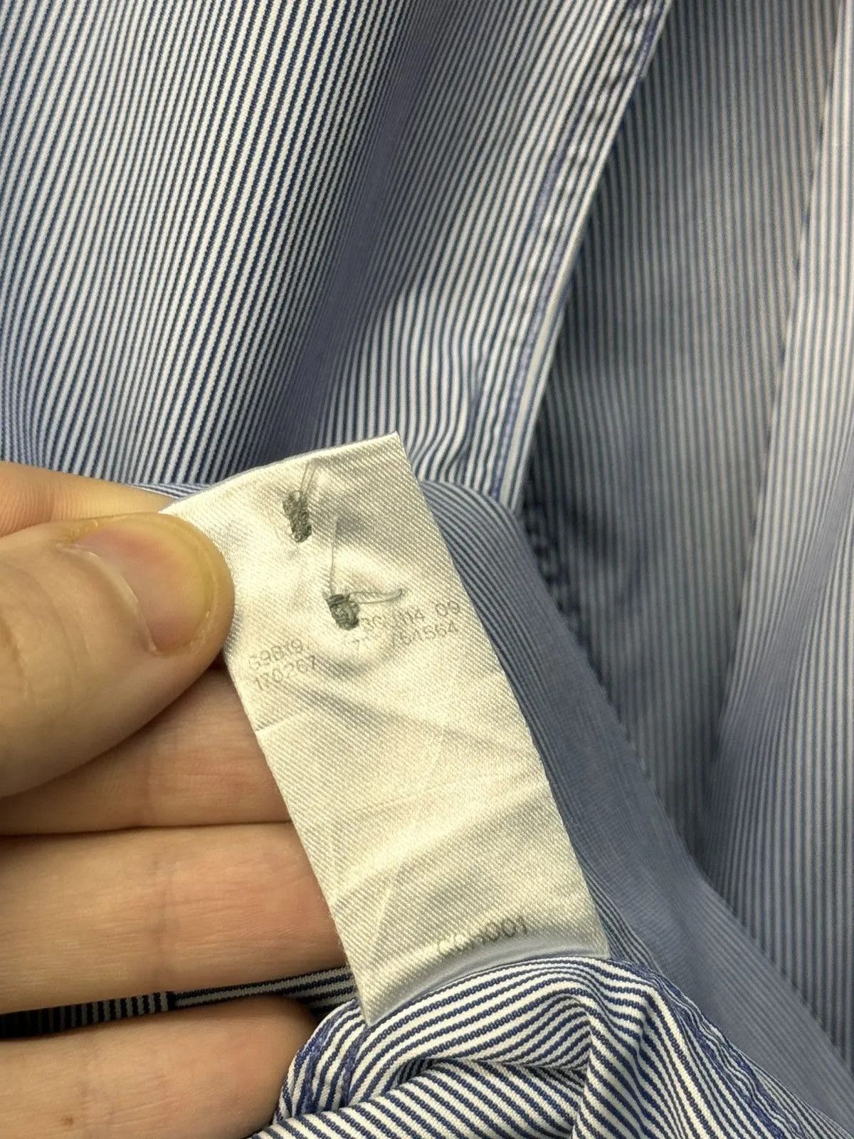 Gucci Vintage Gucci RARE Striped Silk Blue Shirt Size US L / EU 52-54 / 3 - 11 Thumbnail