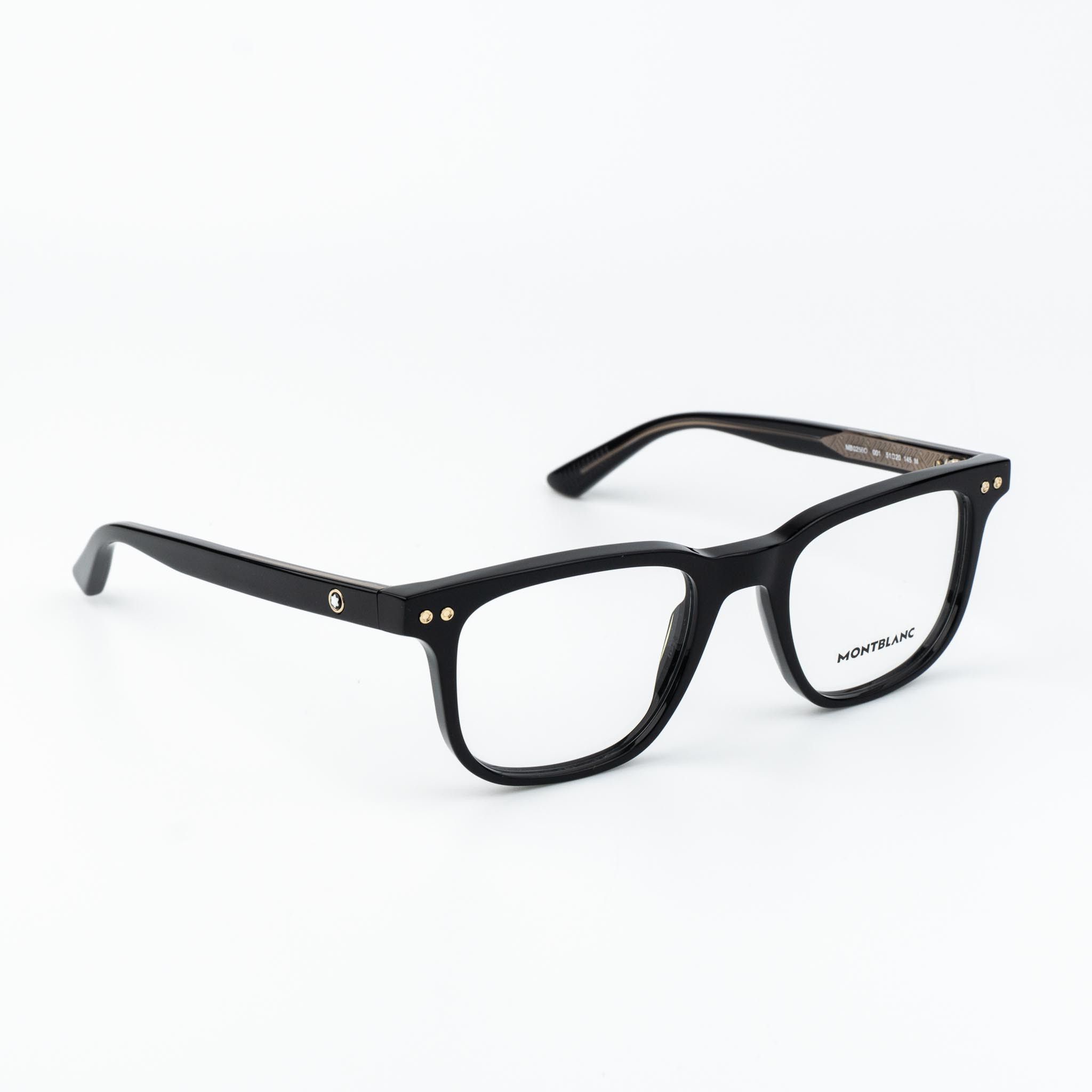 Montblanc Montblanc Men Eyeglasses Square MB0256O 001 NEW AUTHENTIC Size ONE SIZE - 4 Thumbnail