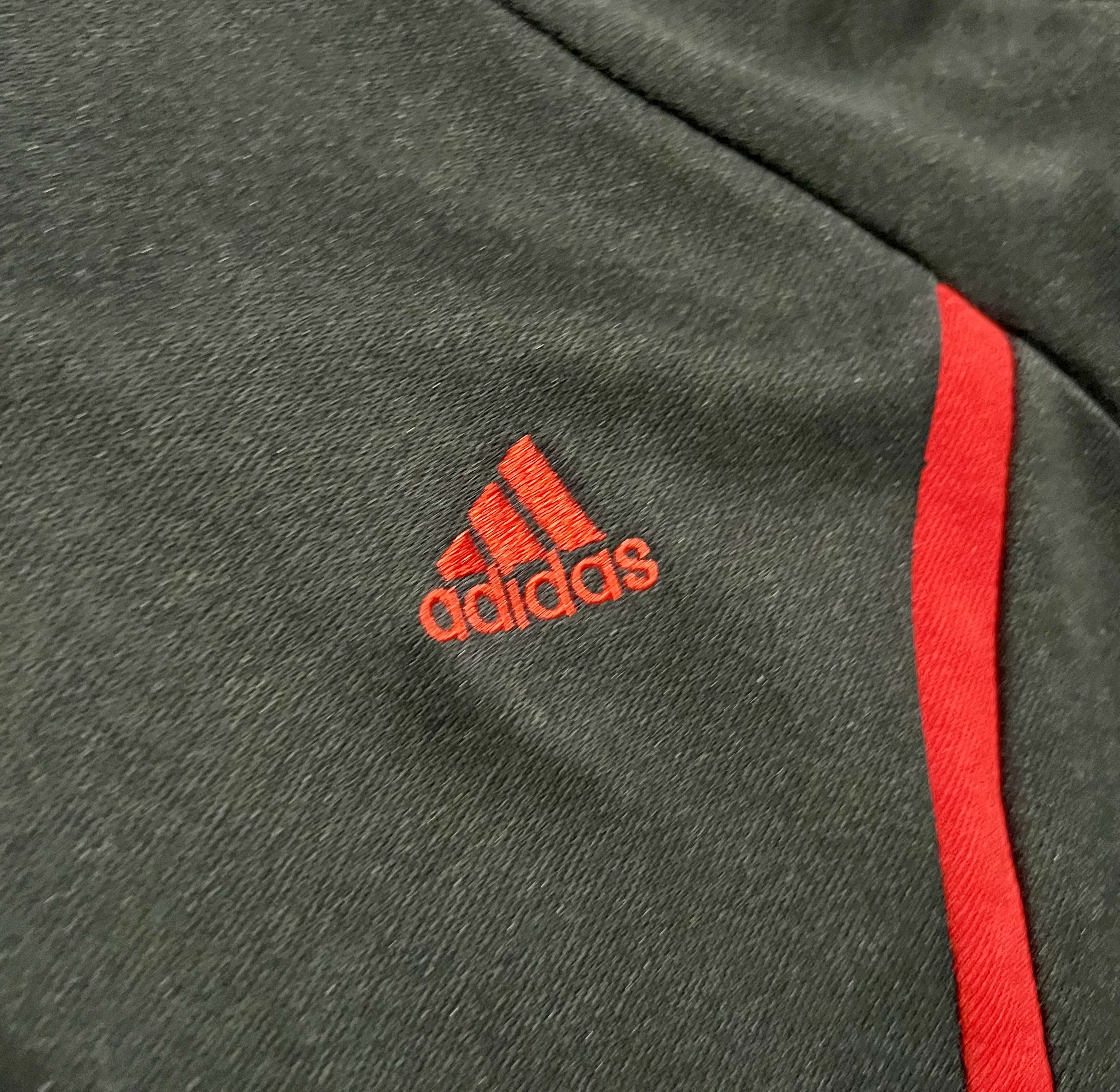 Adidas Adidas Retro Athletic Red & Black Full Zip Track Jacket Size US XL / EU 56 / 4 - 3 Thumbnail