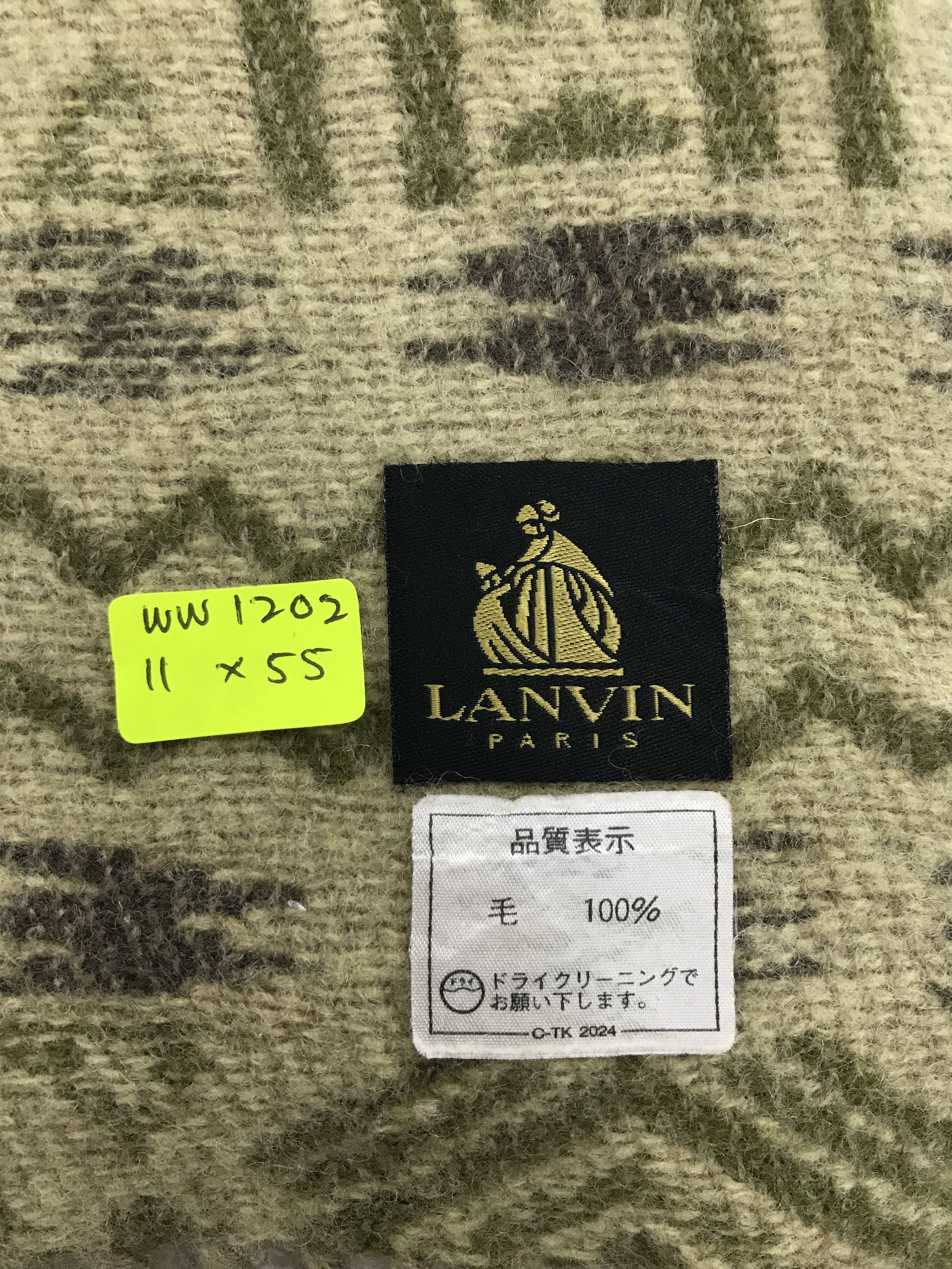 Lanvin × Vintage Lanvin Scarf / Muffler / Neckwear - WW1202 Size ONE SIZE - 5 Thumbnail