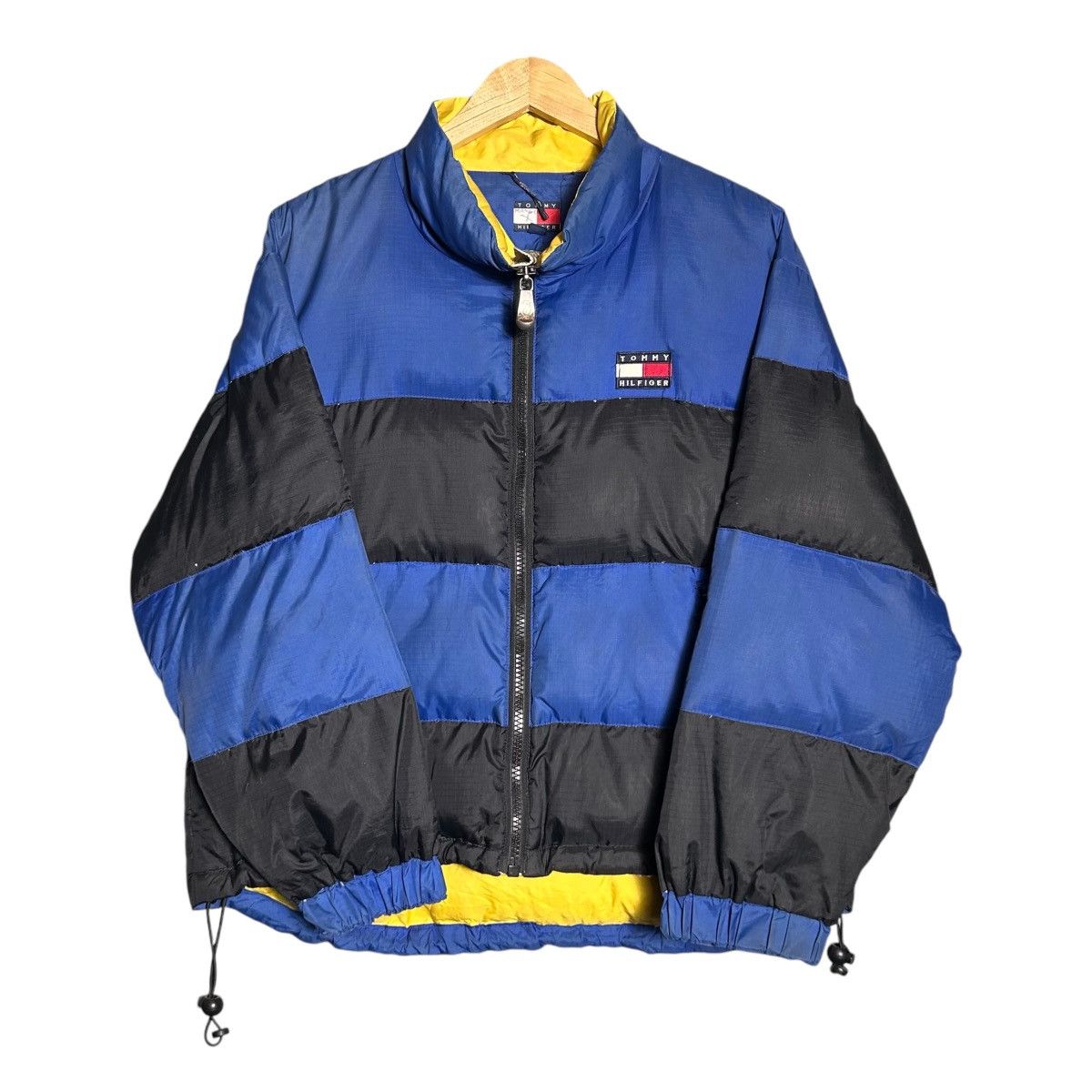 Puffer Jacket Tommy Hilfiger Color Block Vintage 90s Tommy