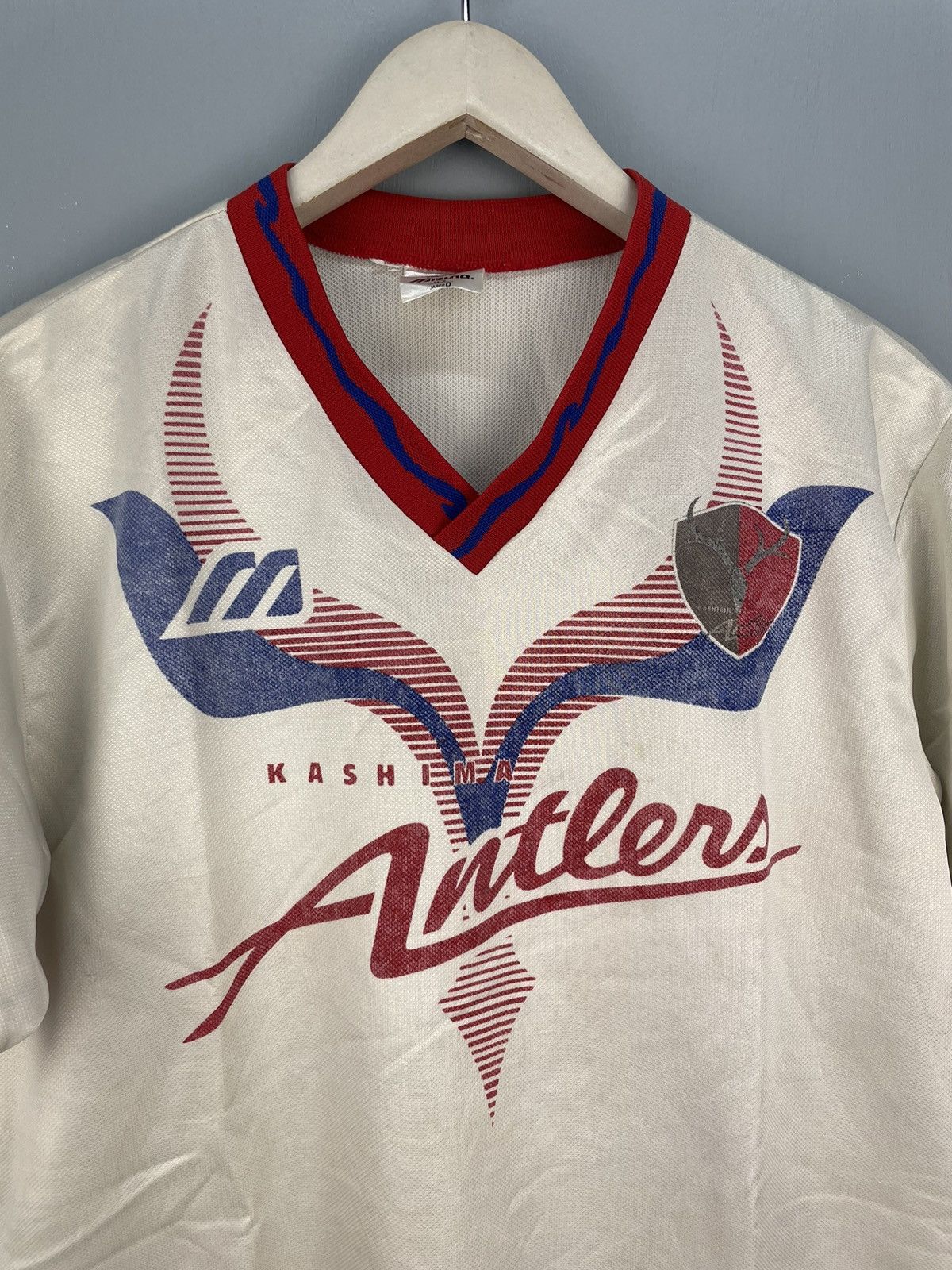 Mizuno Vintage 90s Kashima Antlers Japan jersey Size US L / EU 52-54 / 3 - 3 Thumbnail