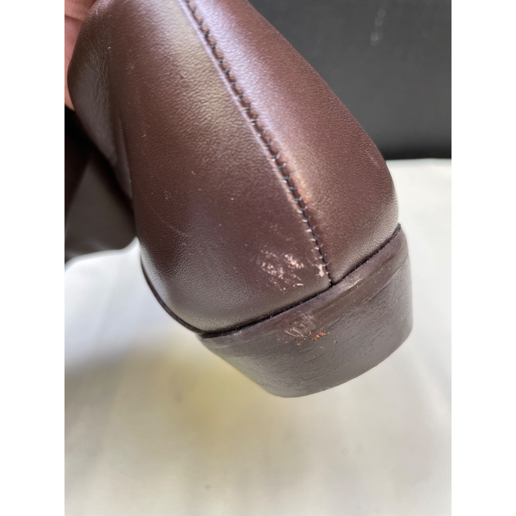 Other Women's Brown Leather Riding Boots / Shoes Size 7 SKU 5614 Size US 7 / IT 37 - 7 Thumbnail