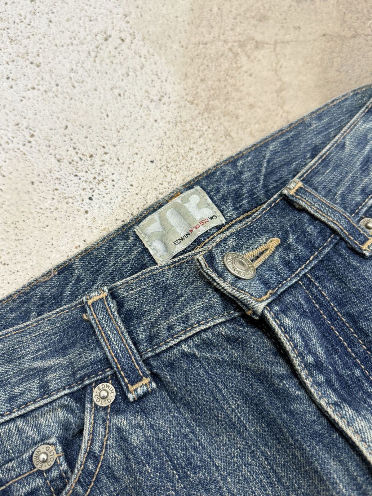 Edwin Miss Edwin 503 Flare Stonewashed Unisex Denim Pants Size 27" / US 4 / IT 40 - 8 Thumbnail
