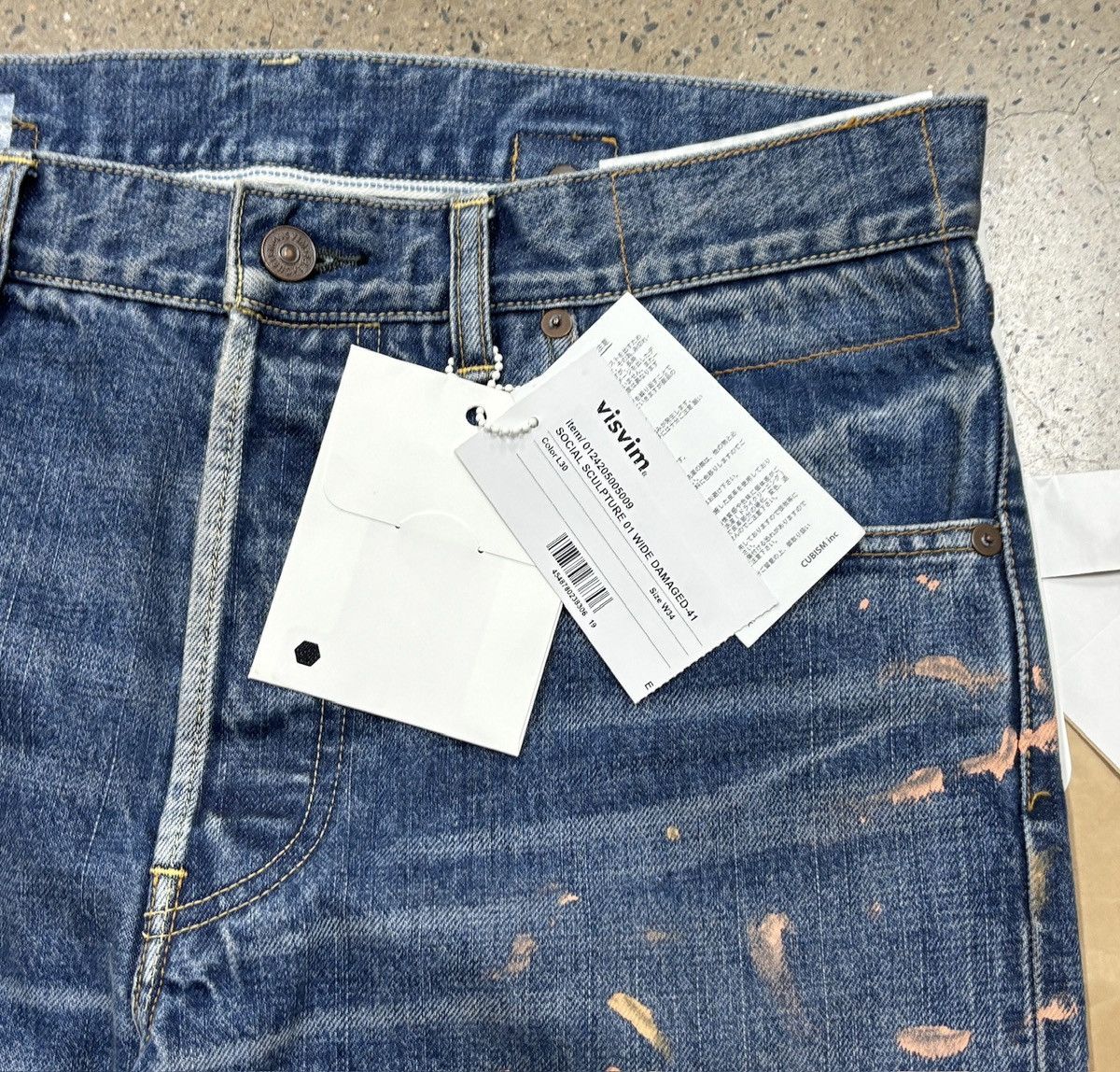 Visvim Visvim 24aw Social Sculpture 01 Wide D41 Damaged 41 01.3D41 Size US 34 / EU 50 - 5 Thumbnail