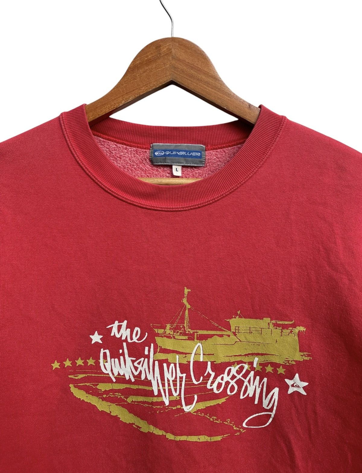 Quiksilver × Vintage Vintage Quiksilver Spell Out Logo Crewneck Sweatshirt Size US L / EU 52-54 / 3 - 3 Thumbnail