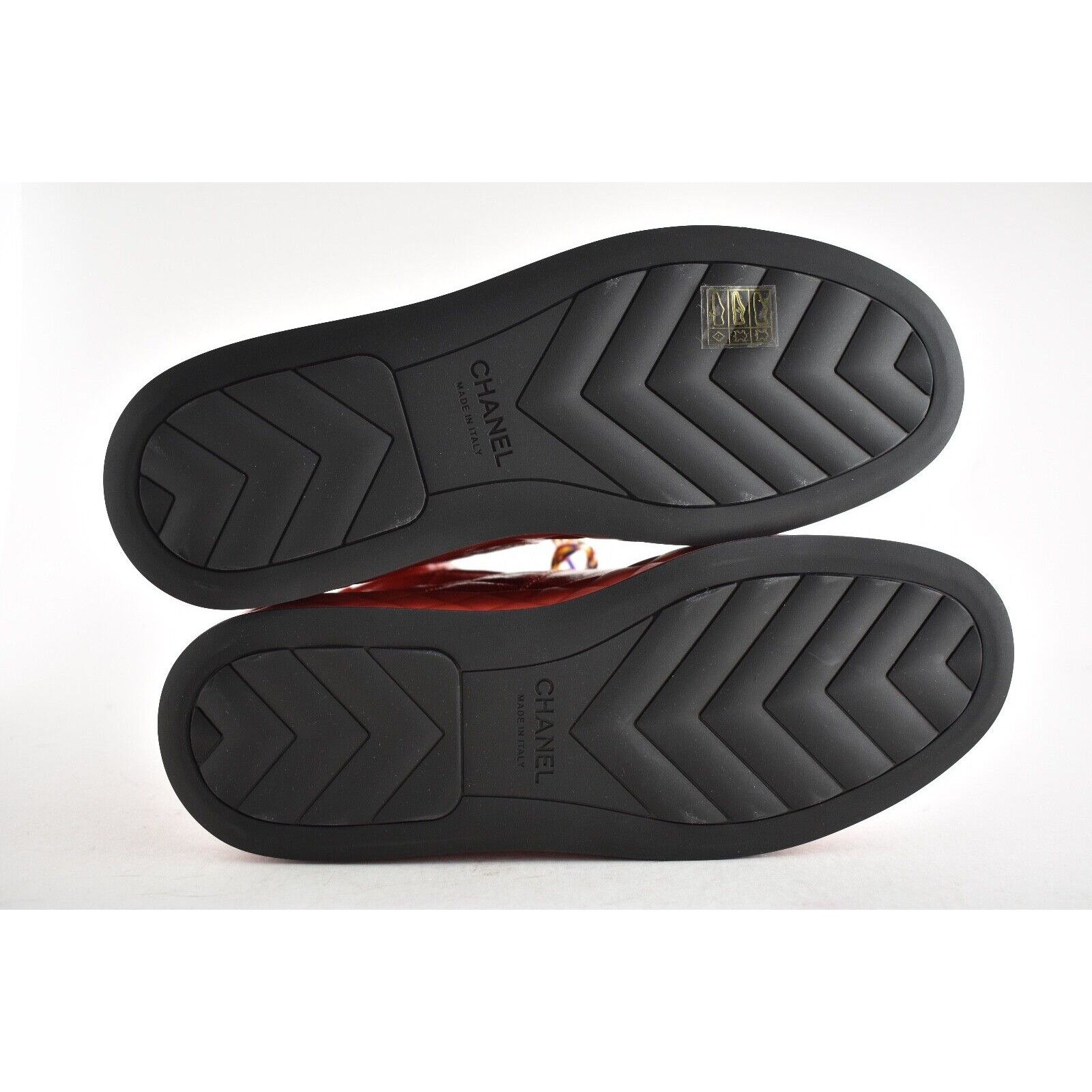 Chanel 18A Patent Quilted CC Lace Up High Top Flat Sneaker Boot 40 Size US 10 / IT 40 - 10 Thumbnail