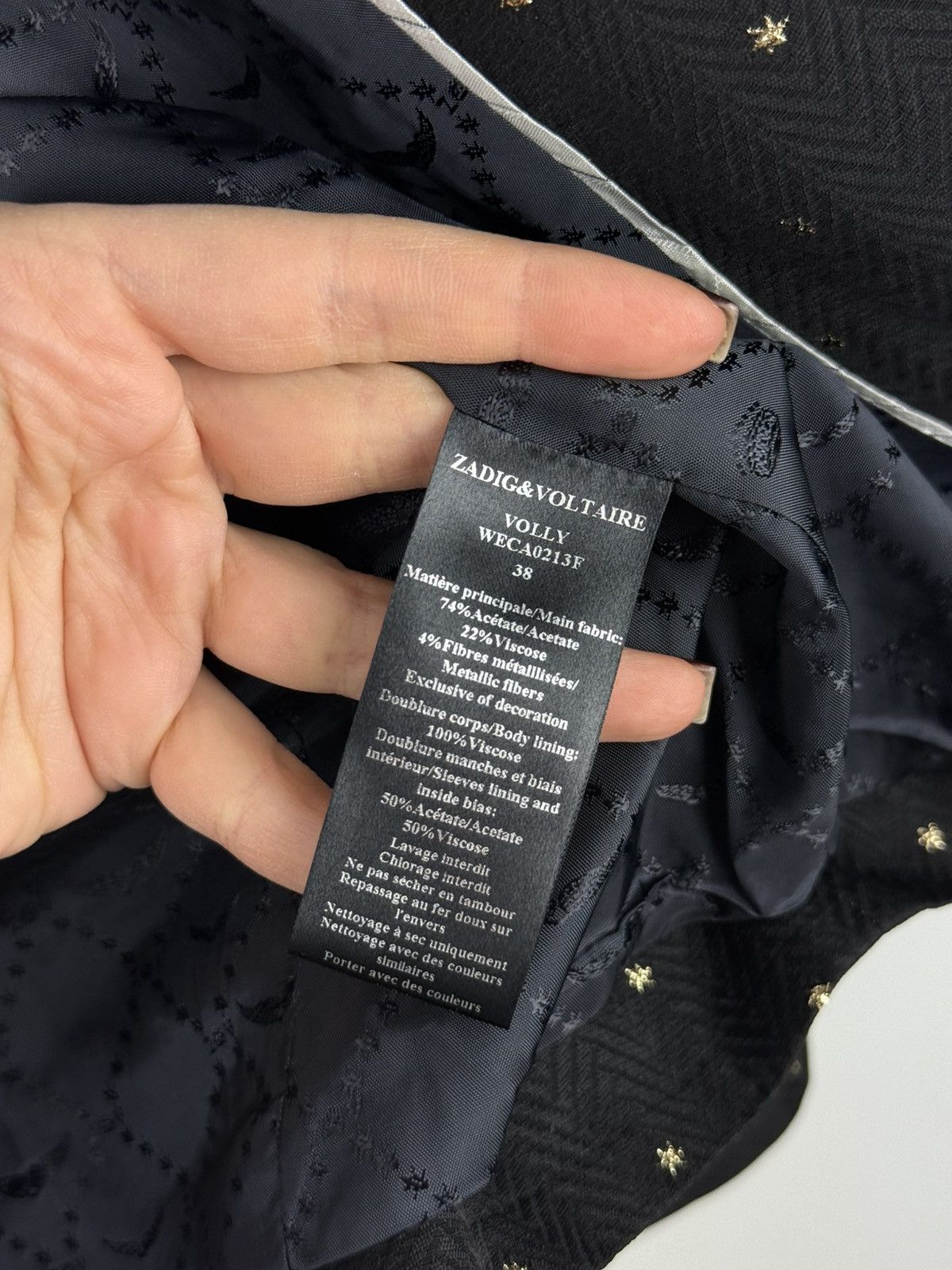 Zadig & Voltaire Zadig & Voltaire Ladies Billy Deluxe Blazer Jacket Size 38 Size S / US 4 / IT 40 - 12 Thumbnail