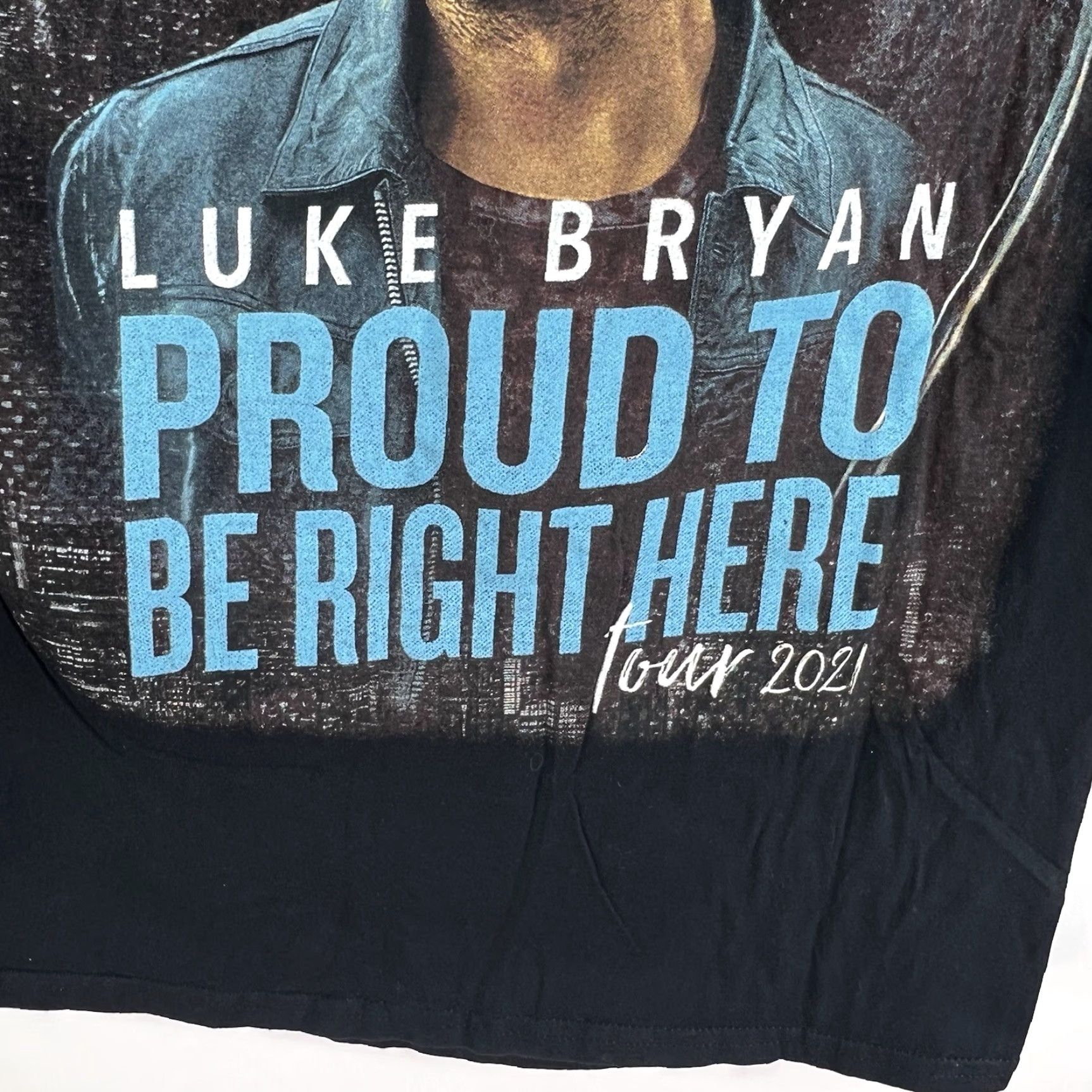Hereu Luke Bryan Shirt Adult S Black Tour Graphic Print 2021 Unisex Size US S / EU 44-46 / 1 - 3 Thumbnail