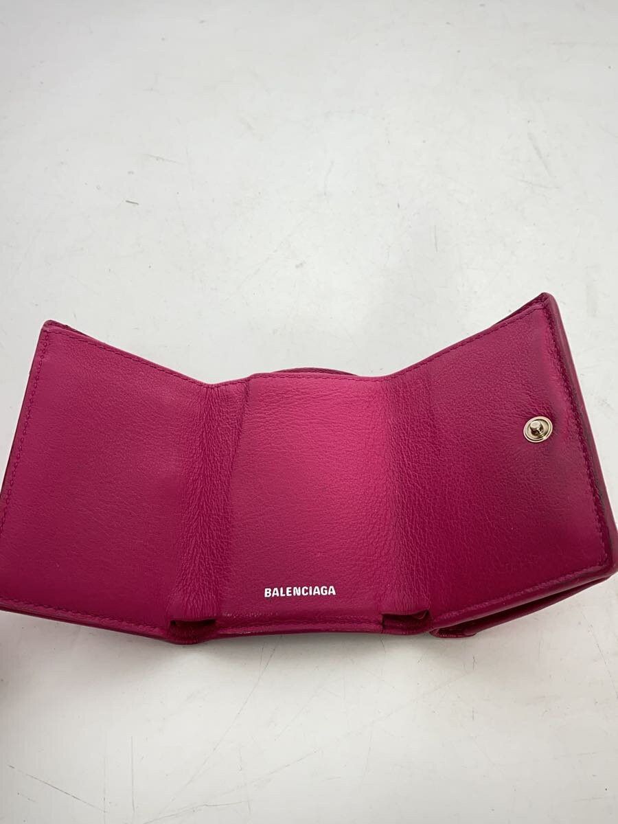 Balenciaga Balenciaga Gris Acier Fonce Leather Bi-Fold Wallet Pink Size ONE SIZE - 4 Thumbnail