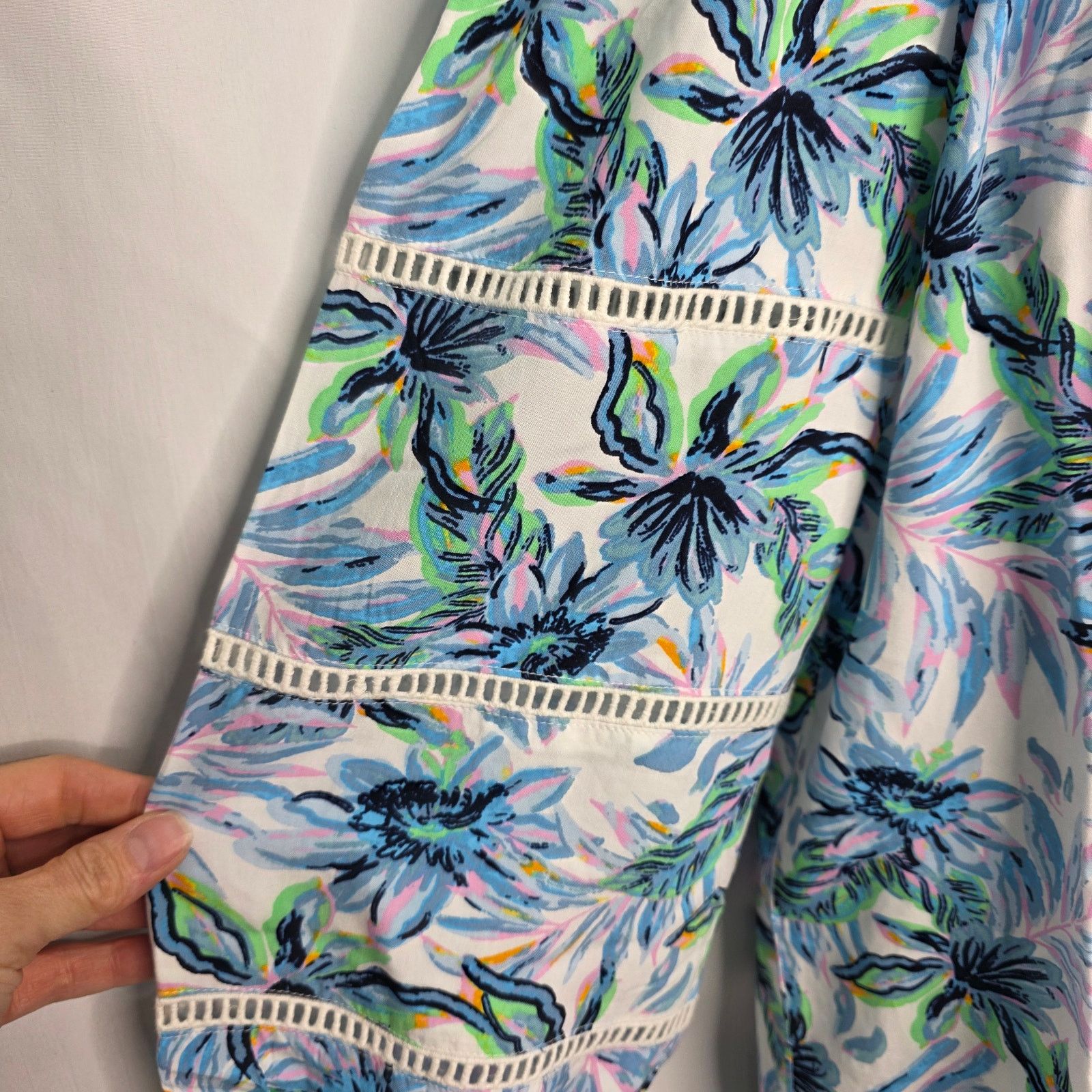 Other Stella Parker Off Shoulder Balloon Sleeve Tropical Dress Size M / US 6-8 / IT 42-44 - 7 Thumbnail
