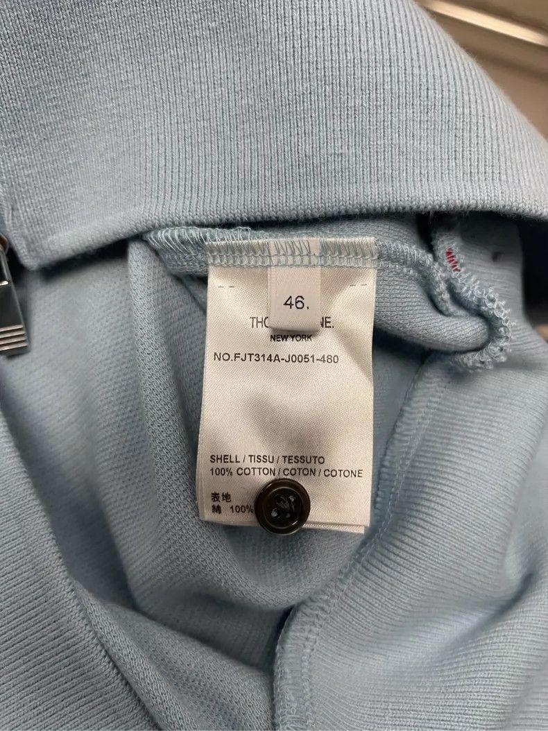 Thom Browne Thom Browne Smog blue new four stripe zipper jacket and ca Size L / US 10 / IT 46 - 7 Thumbnail