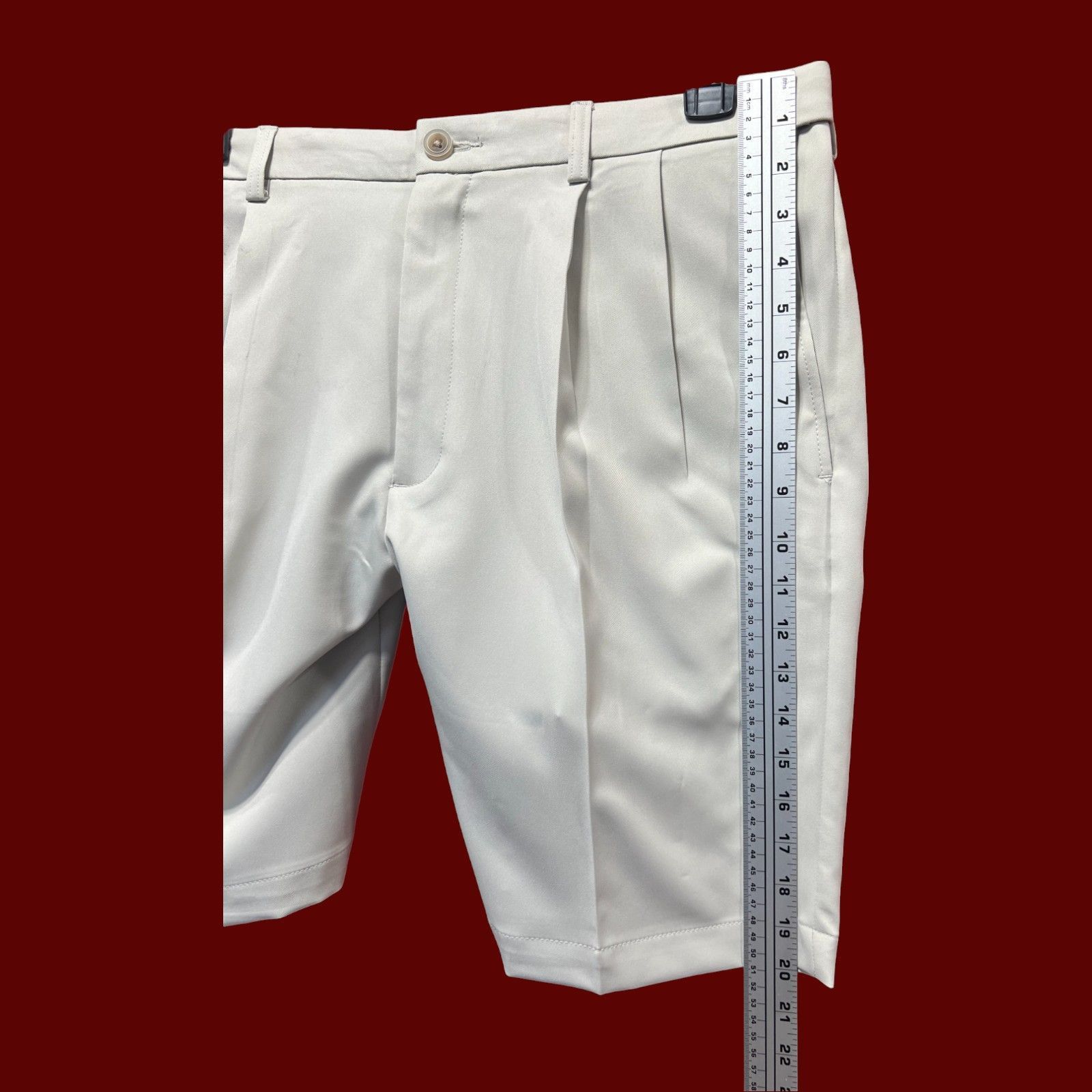 Other Haggar - Cool 18 Pro - Men's Pleat Front Short - Expandible Size US 36 / EU 52 - 9 Thumbnail