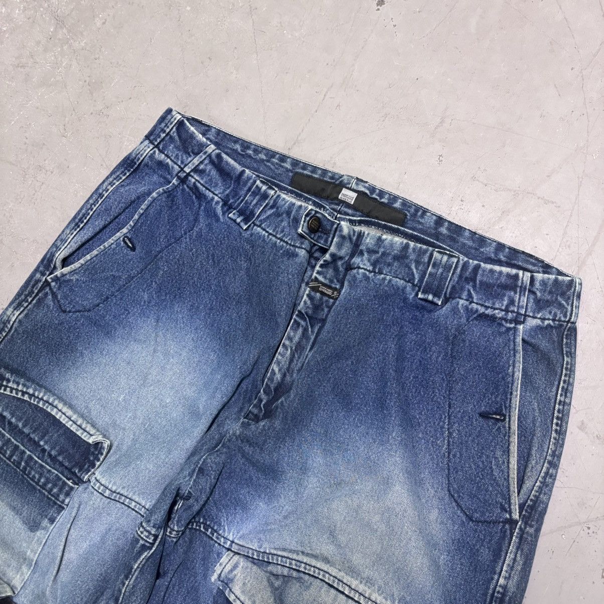 Marithe + Francois Girbaud × Vintage Vintage Y2K Marithe Francois Girbaud Baggy Striped Jeans 90s Size US 42 / EU 58 - 4 Thumbnail