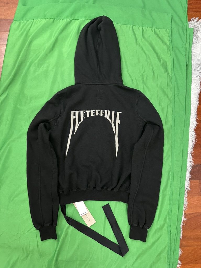 Rick Owens Drkshdw Rick Owens drkshdw Porterville cropped gimp zip hoodie Size US L / EU 52-54 / 3 - 7 Thumbnail