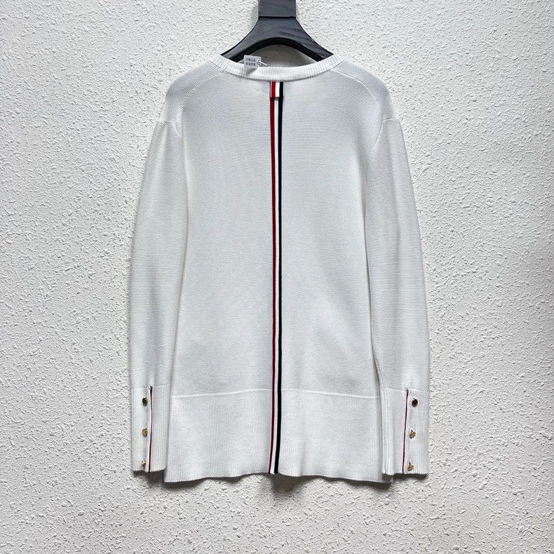 Thom Browne Thom browne Size 2 New knitted pocket, back stripe, cardig Size M / US 6-8 / IT 42-44 - 2 Thumbnail