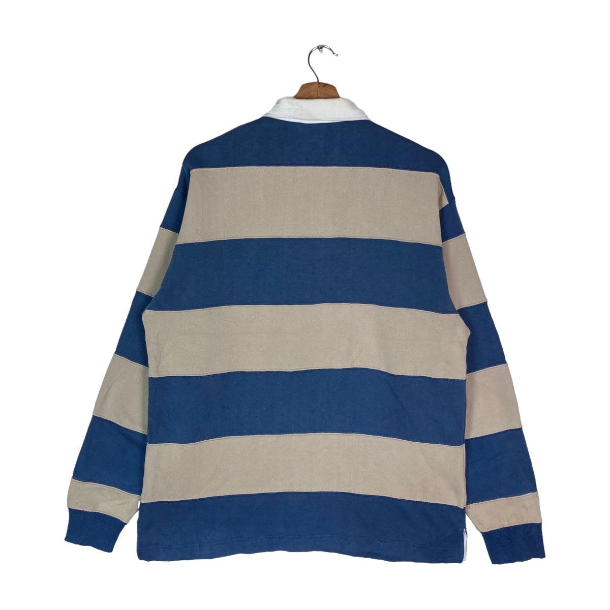 Vintage Vintage Villand Two Tone Stripe Quarter Button Sweatshirt Size US L / EU 52-54 / 3 - 4 Thumbnail