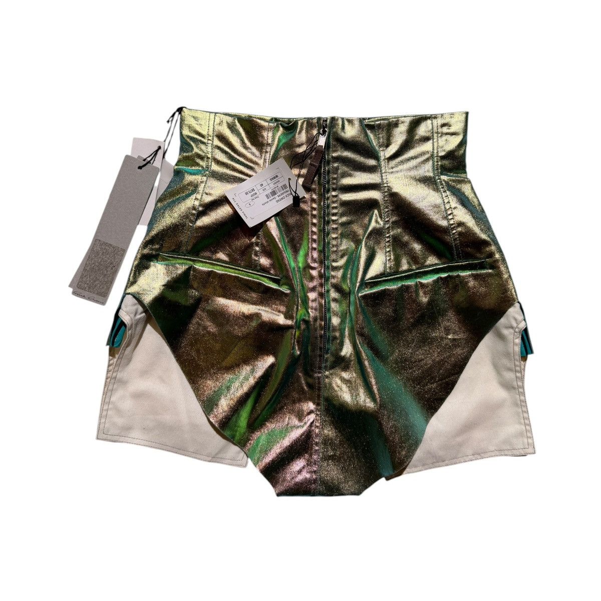 Rick Owens Iridescent cut off shorts Size 27" / US 4 / IT 40 - 2 Thumbnail