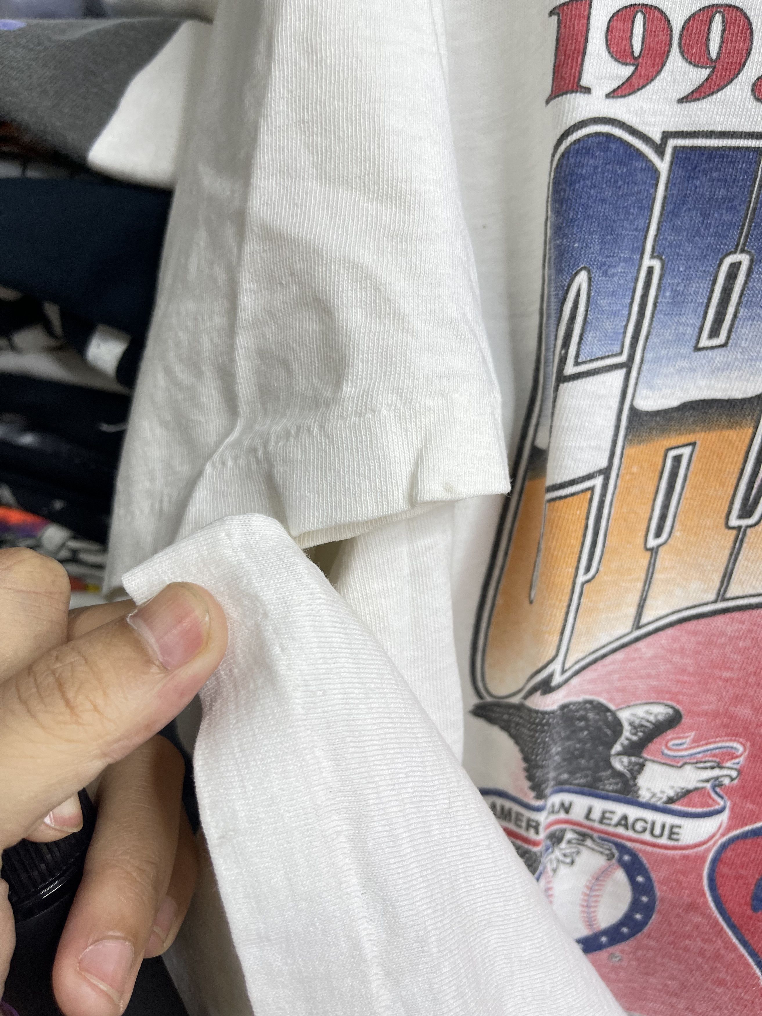MLB × Vintage Cleveland Indians 1995 American League Champions Tee L Size US L / EU 52-54 / 3 - 4 Thumbnail