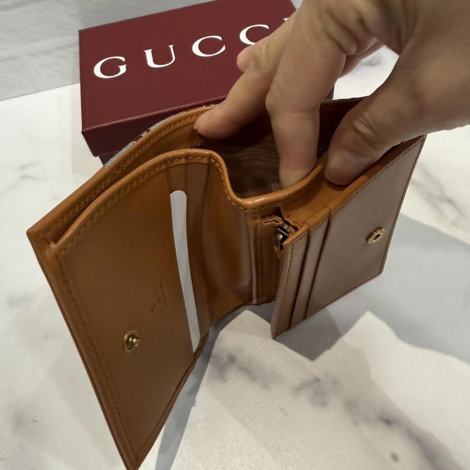 Gucci Gucci green and brown small wallet Size ONE SIZE - 5 Thumbnail