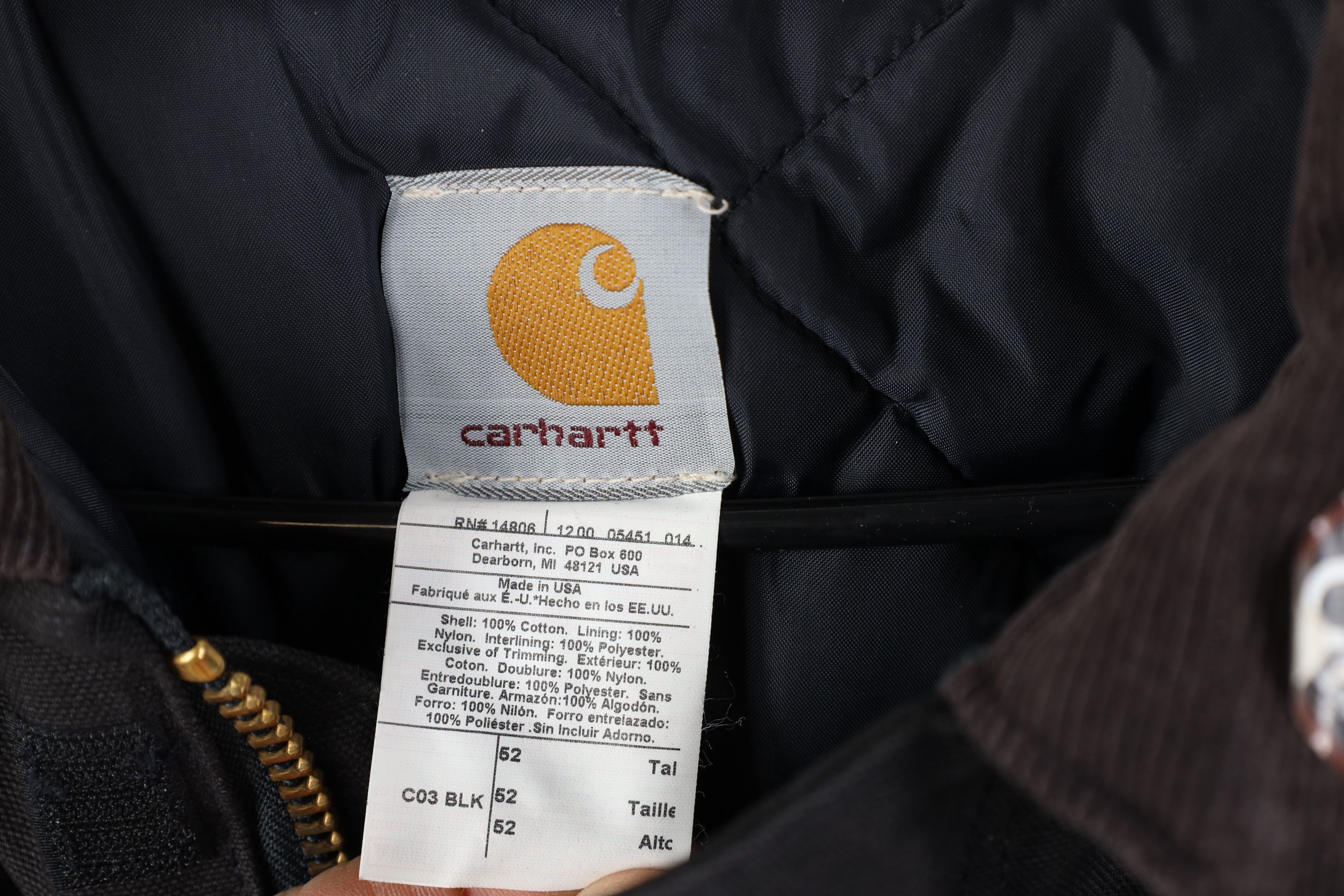 Carhartt Deadstock Vintage Y2K Carhartt Chore Barn Jacket Black USA Size US XXL / EU 58 / 5 - 7 Thumbnail