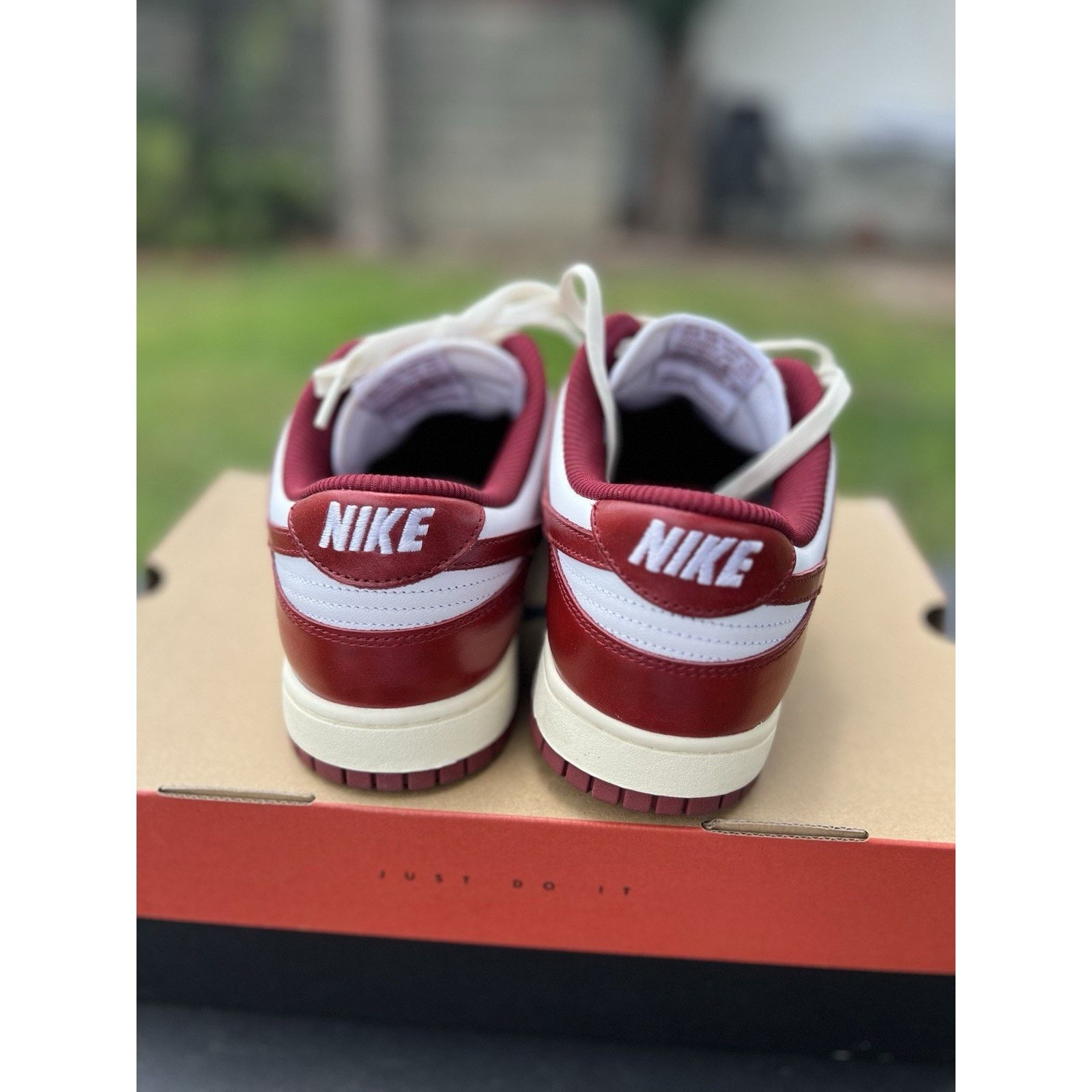 Nike Dunk Low Premium Vintage Red FJ4555 100 Women’s Sz 12.5 Size US 12.5 / EU 45-46 - 4 Thumbnail